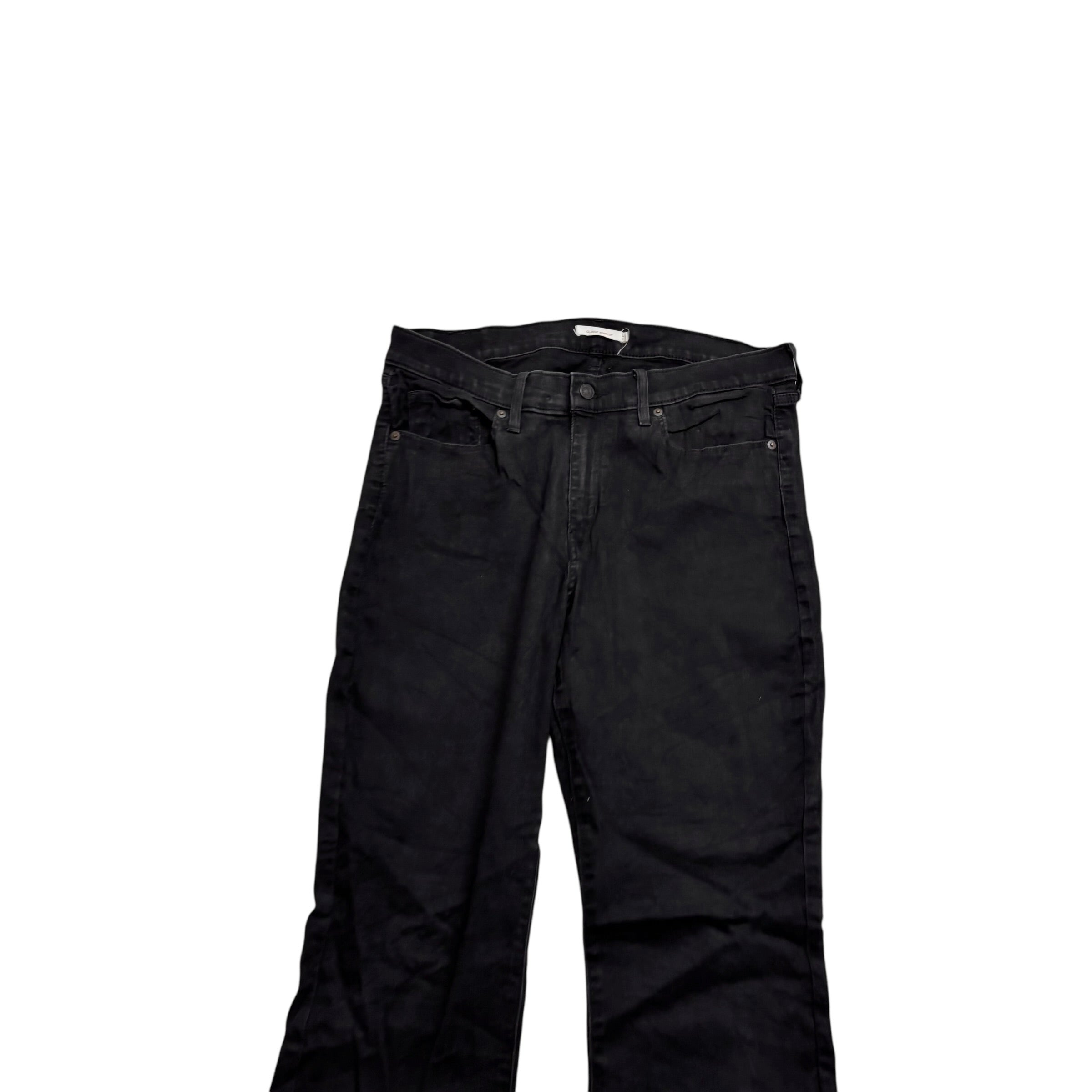 Levis Jeans W33 L32 Womens Classic Bootcut Fit Black Stretch Denim (E)