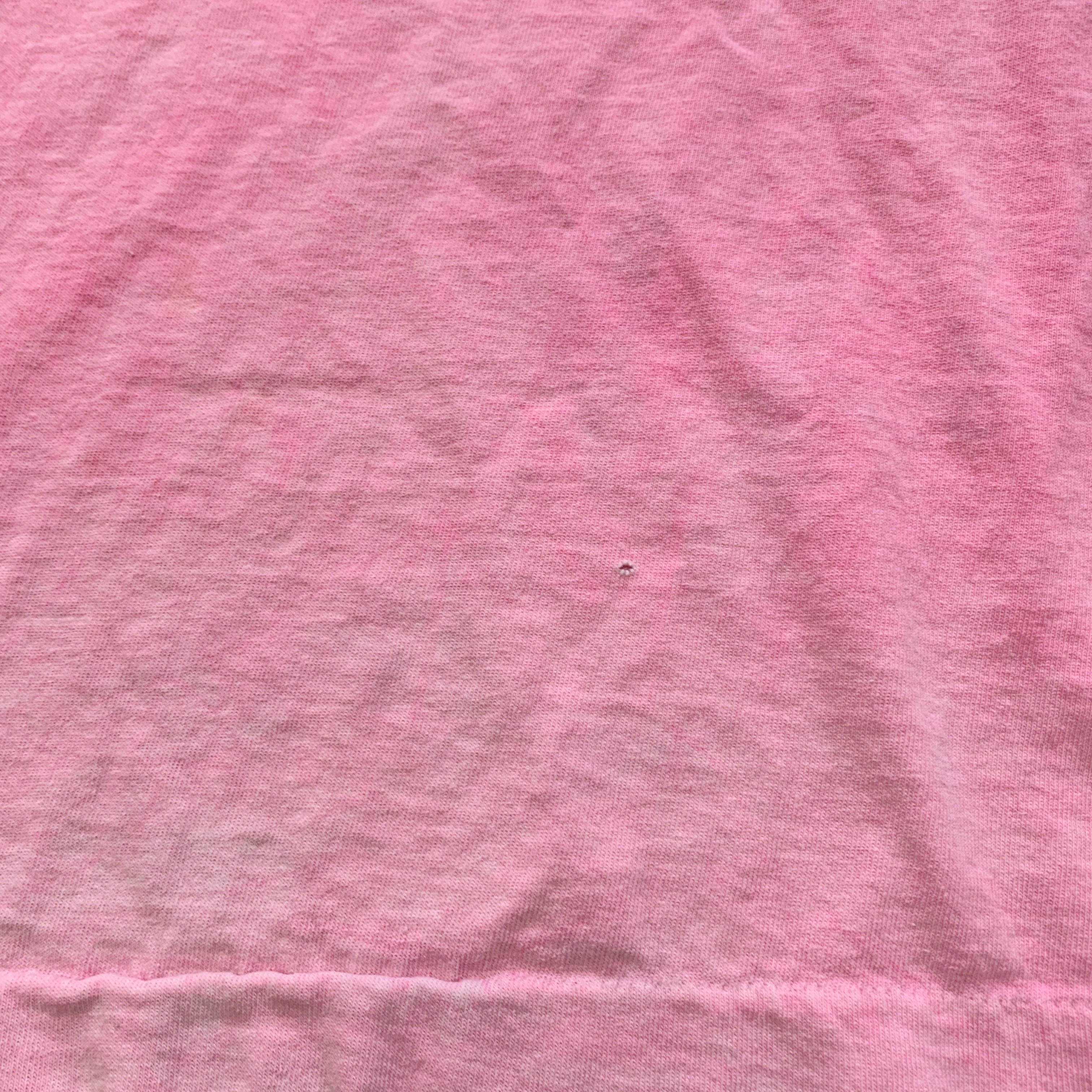 Vintage T Shirt Mens Large Pink Single Stitch Graphic 90s USA Radio Tourist