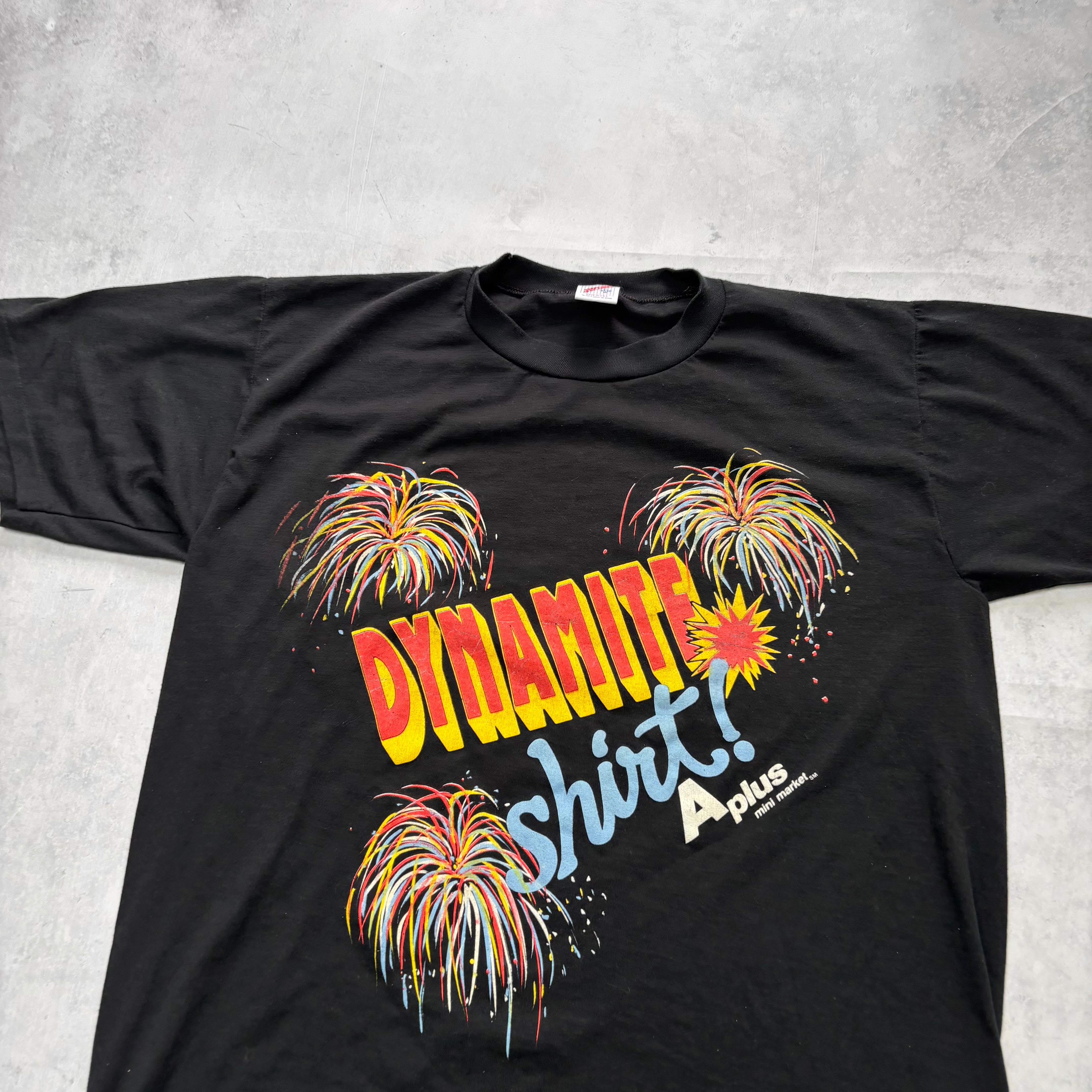 Vintage T Shirt Mens Large Black Single Stitch Graphic Print 90s USA (E)