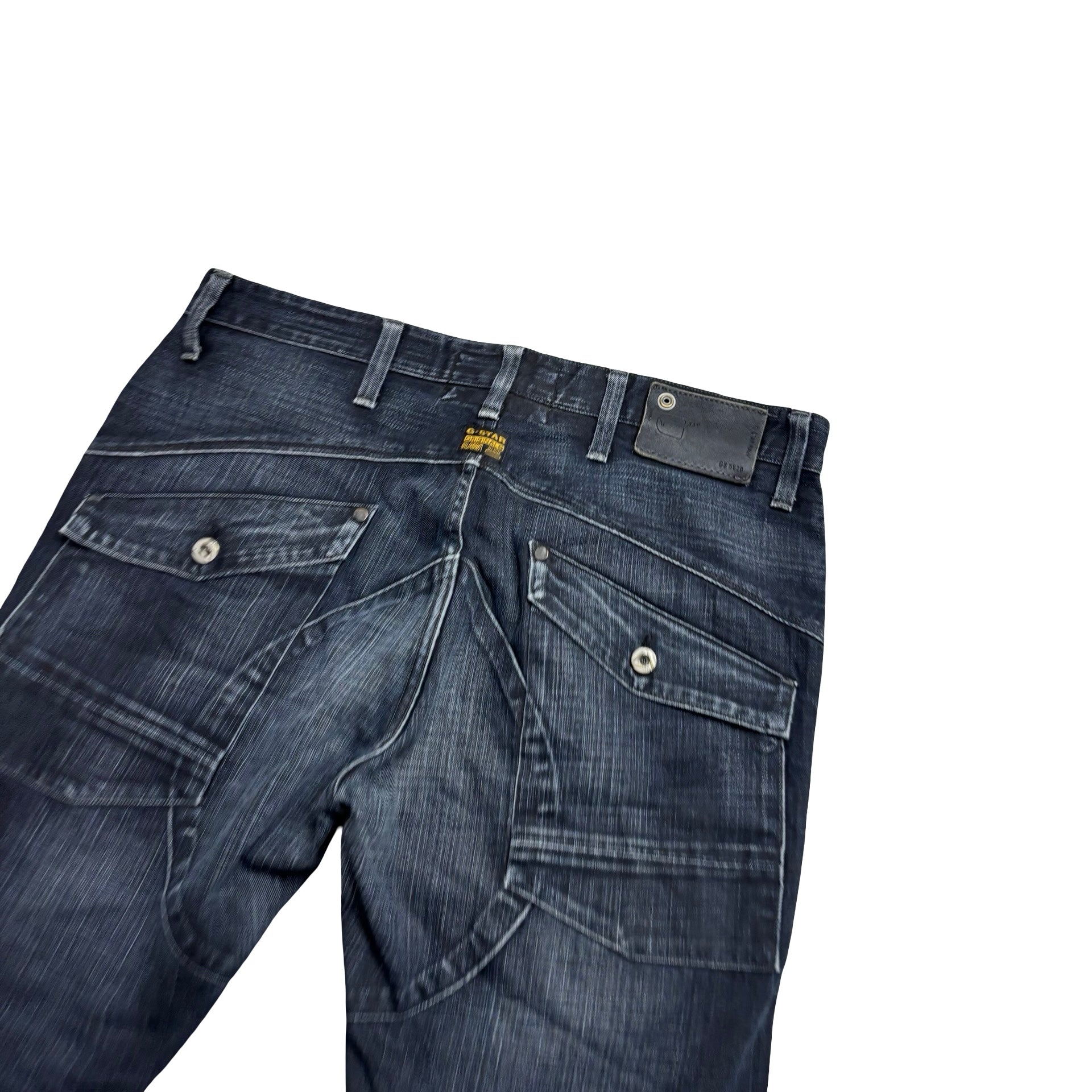 G Star Scuba Tapered Jeans W36 L33 Mens Dark Blue Vintage Denim 5620 (E)