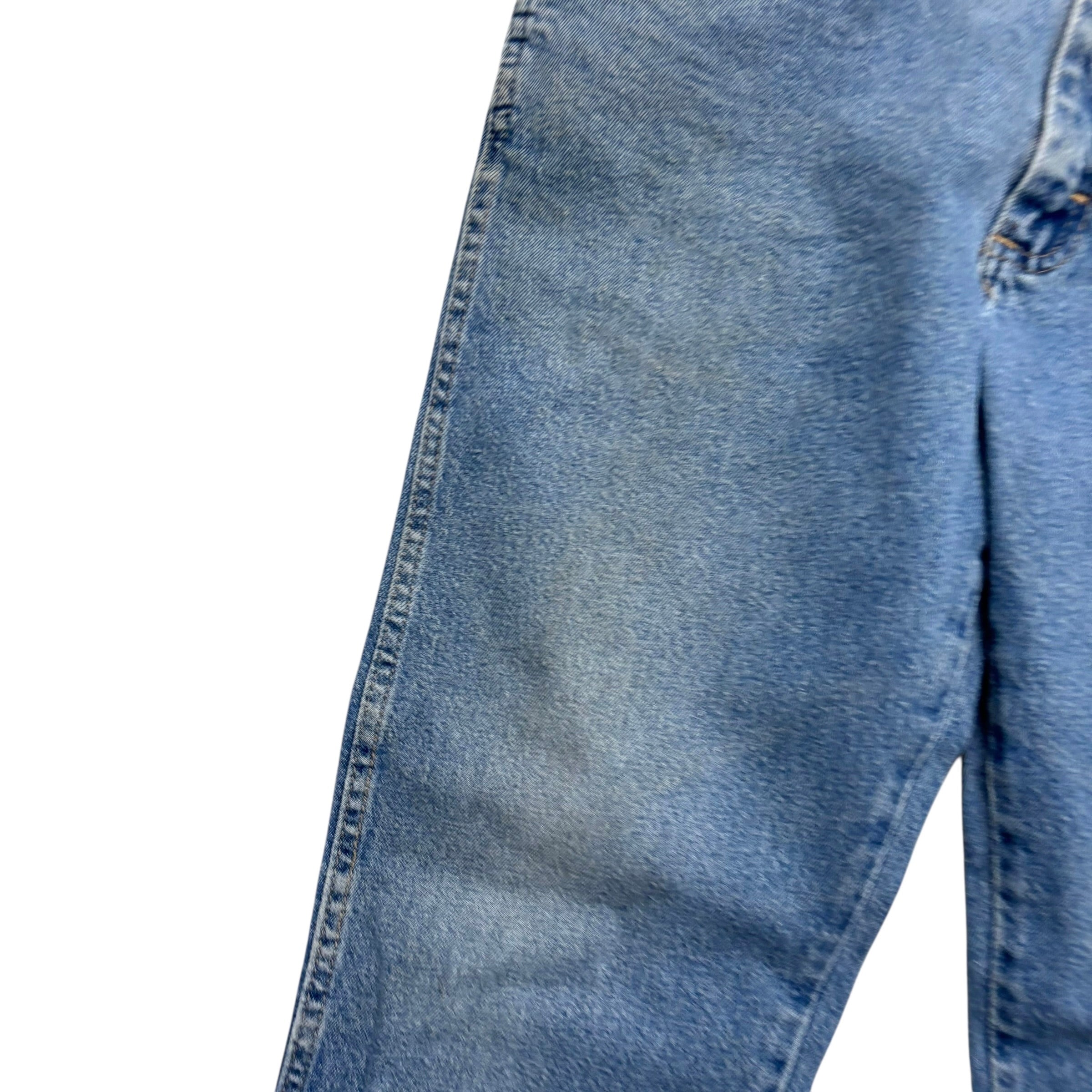 Wrangler Jeans W34 L29 Mens Mid Blue Regular Straight Fit Stretch Denim