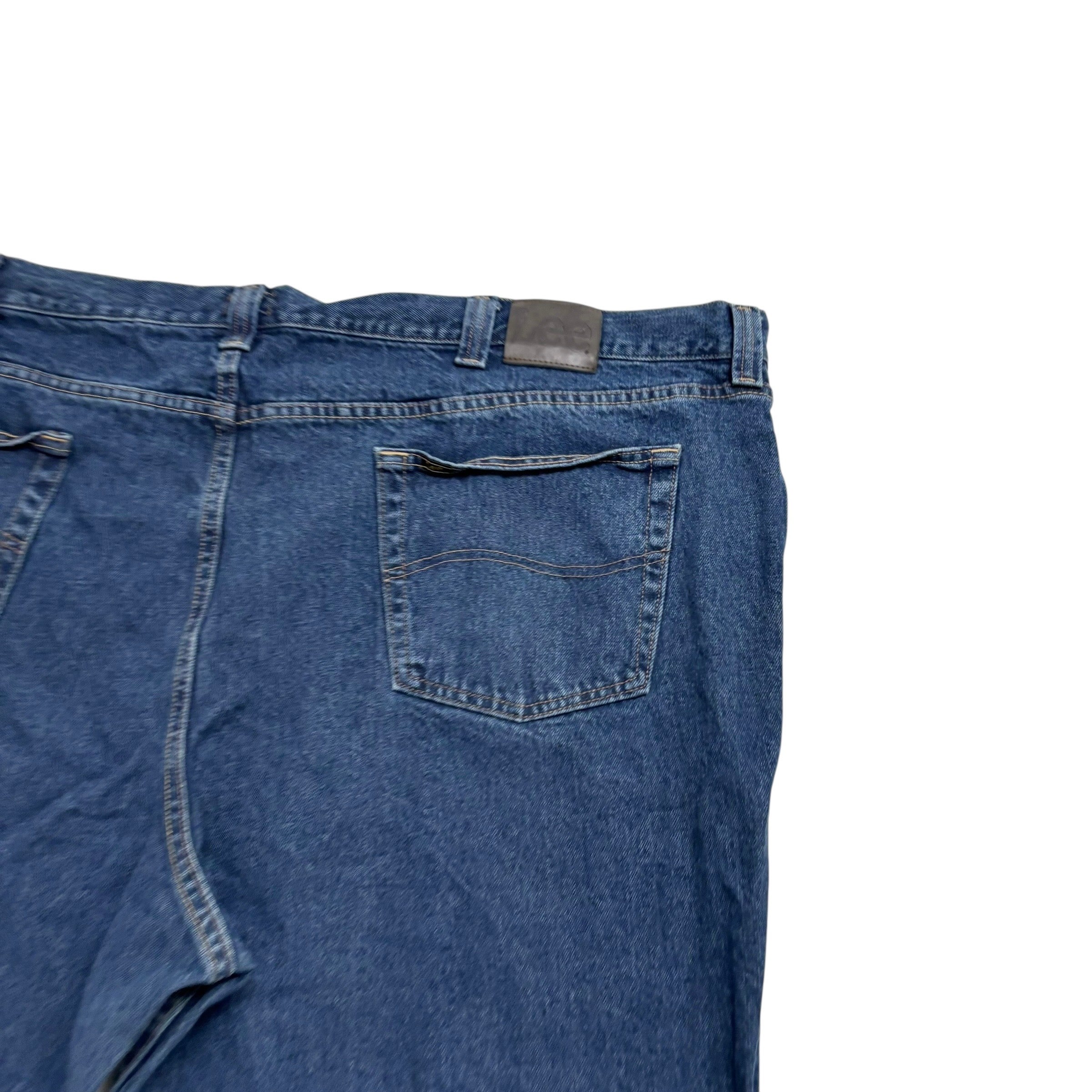 Lee Jeans W56 L30 Mens Dark Blue Regular Straight Fit Denim (E)
