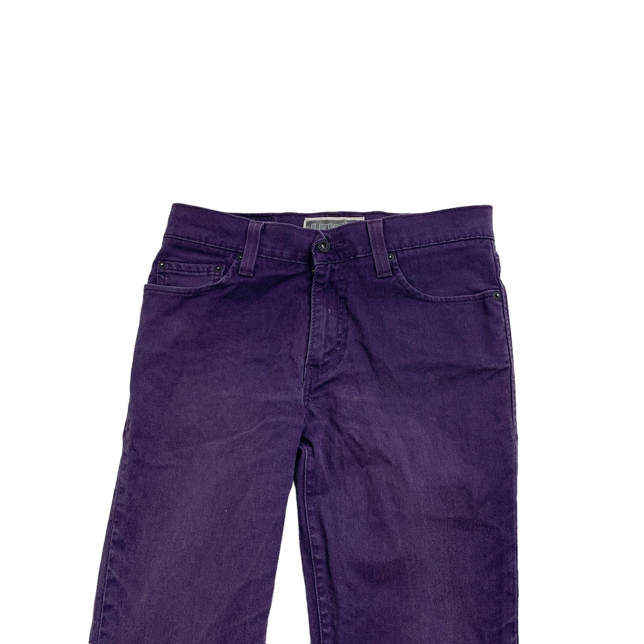 Levis 510 Jeans W32 L32 Mens Purple Skinny Fit Stretch Denim