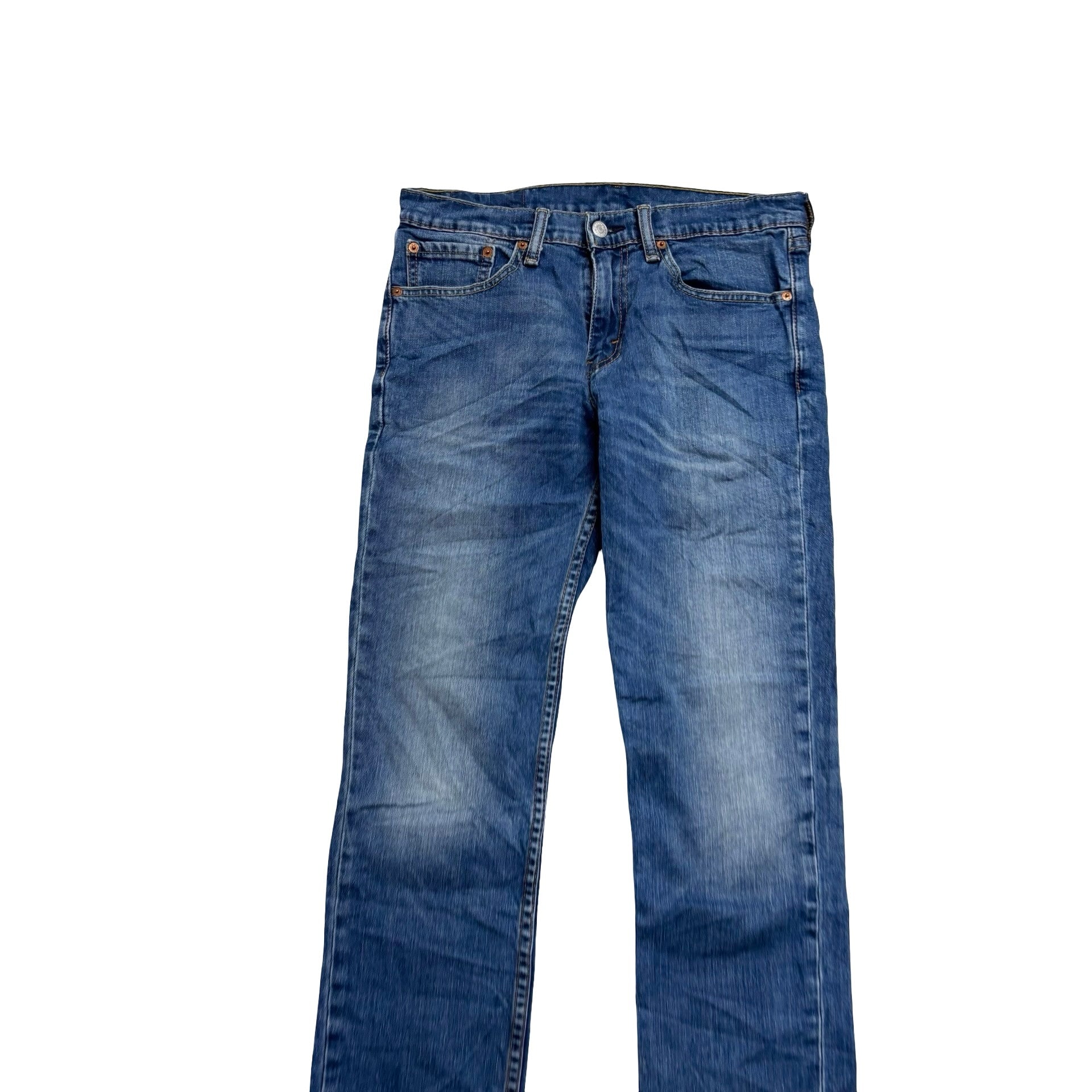 Levis 511 Jeans W30 L31 Mens Mid Blue Slim Fit Stretch Denim (E)