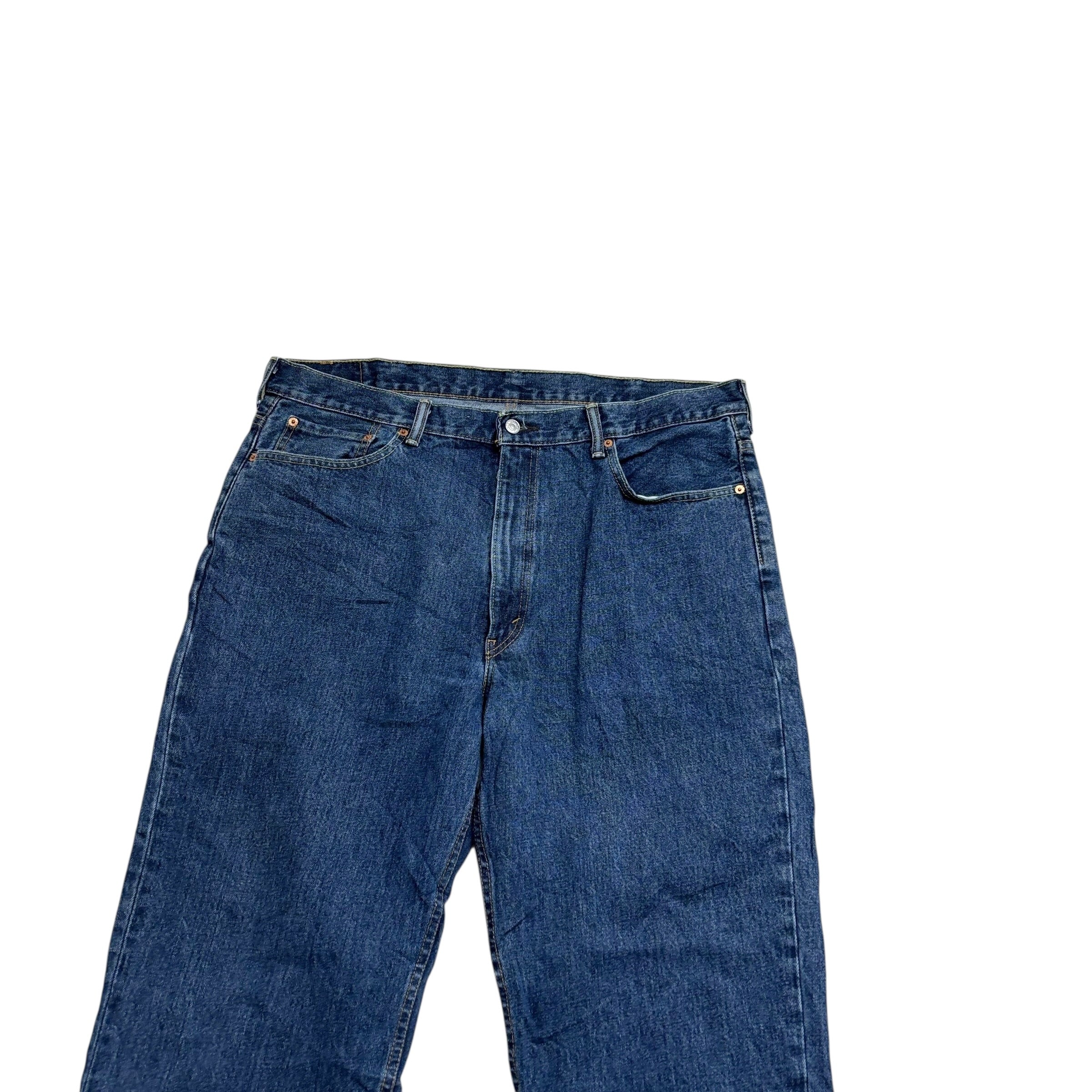 Levis 550 Jeans W40 L30 Mens Mid Blue Baggy Relaxed Straight Fit Denim (E)