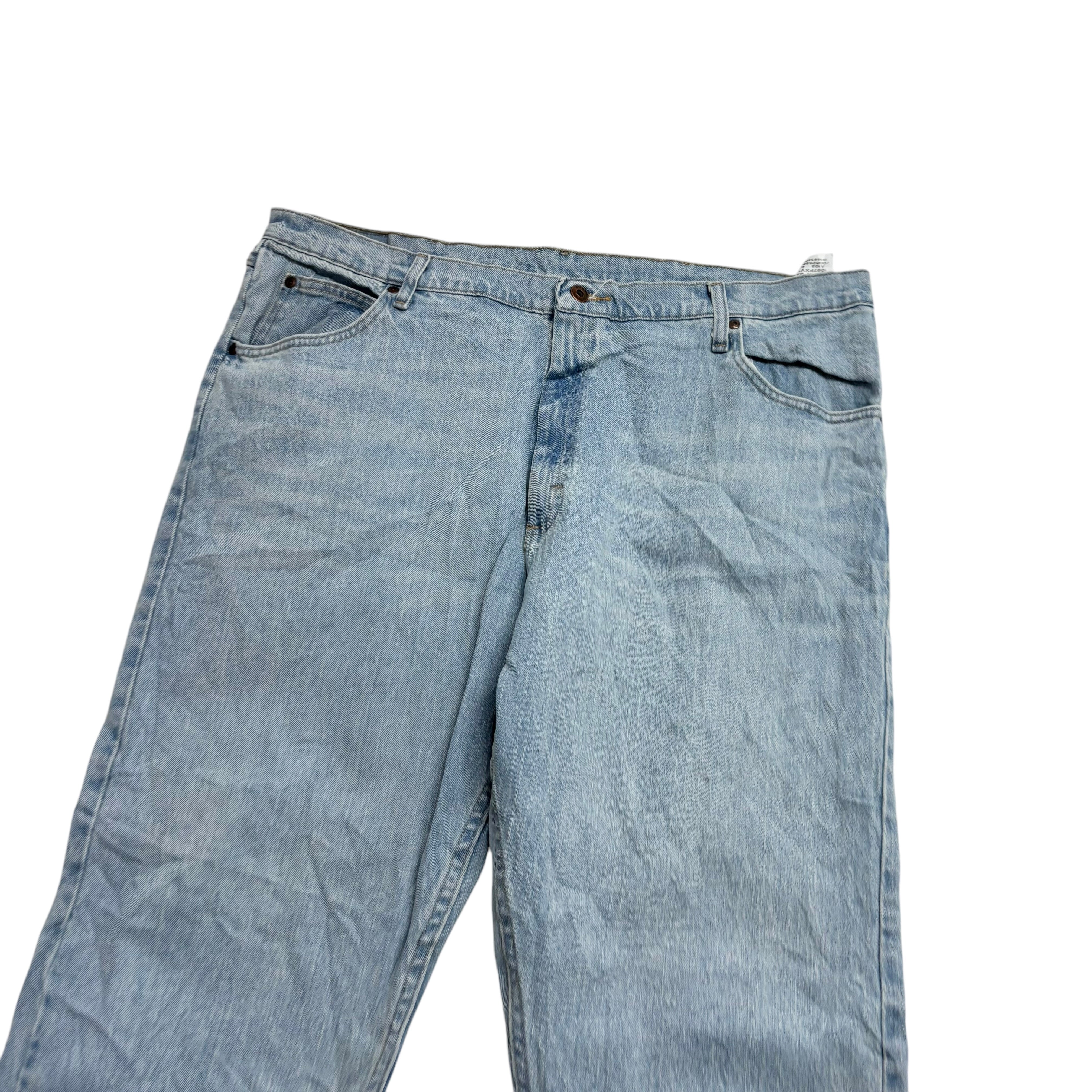 Wrangler Jeans W40 L32 Mens Light Blue Relaxed Straight Fit Stretch Denim (E)