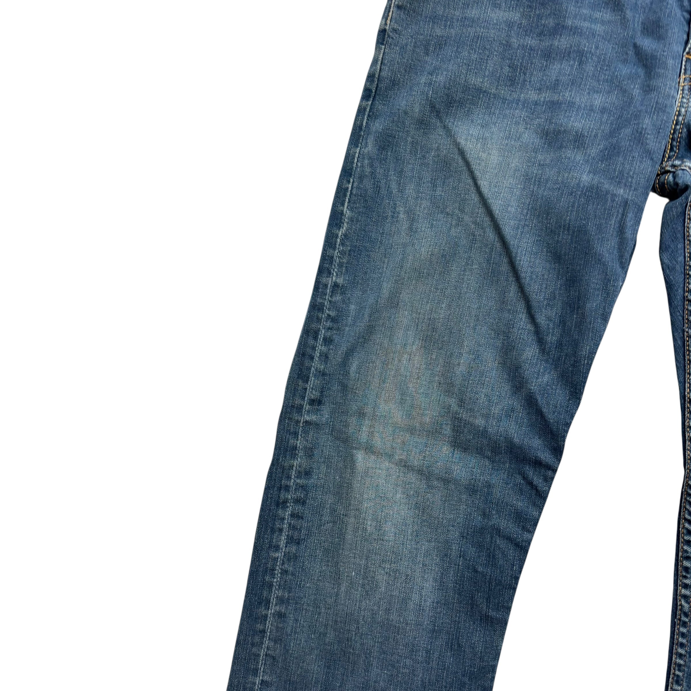 Levis 502 Jeans W36 L32 Mens Dark Blue Regular Tapered Fit Stretch Denim