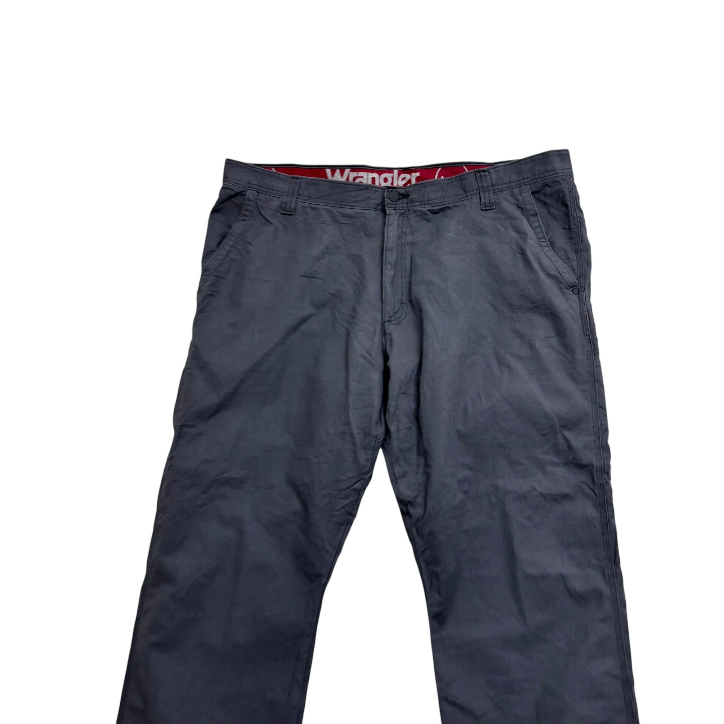 Wrangler Walking Trousers W42 L30 Mens Grey Regular Fit Stretch Pants (E)