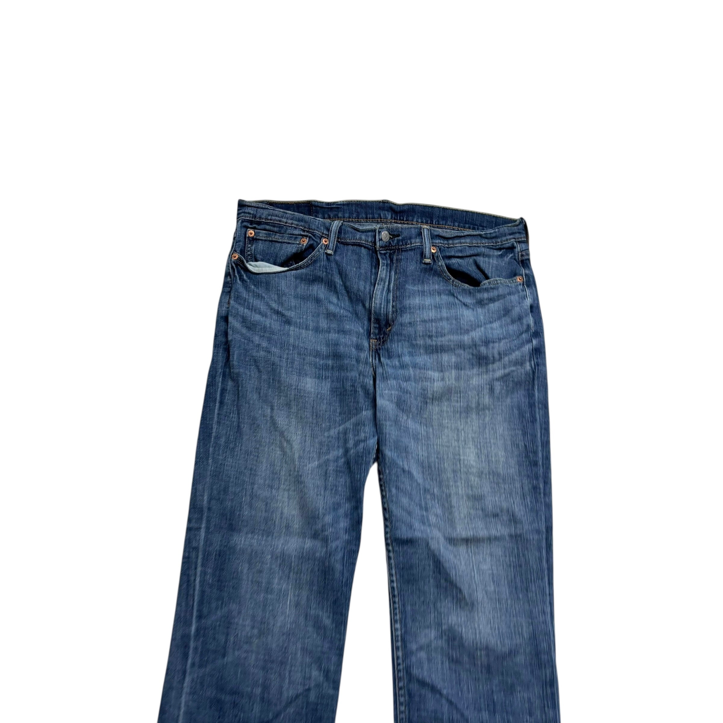 Levis 514 Jeans W36 L30 Mens Mid Blue Regular Straight Fit Stretch