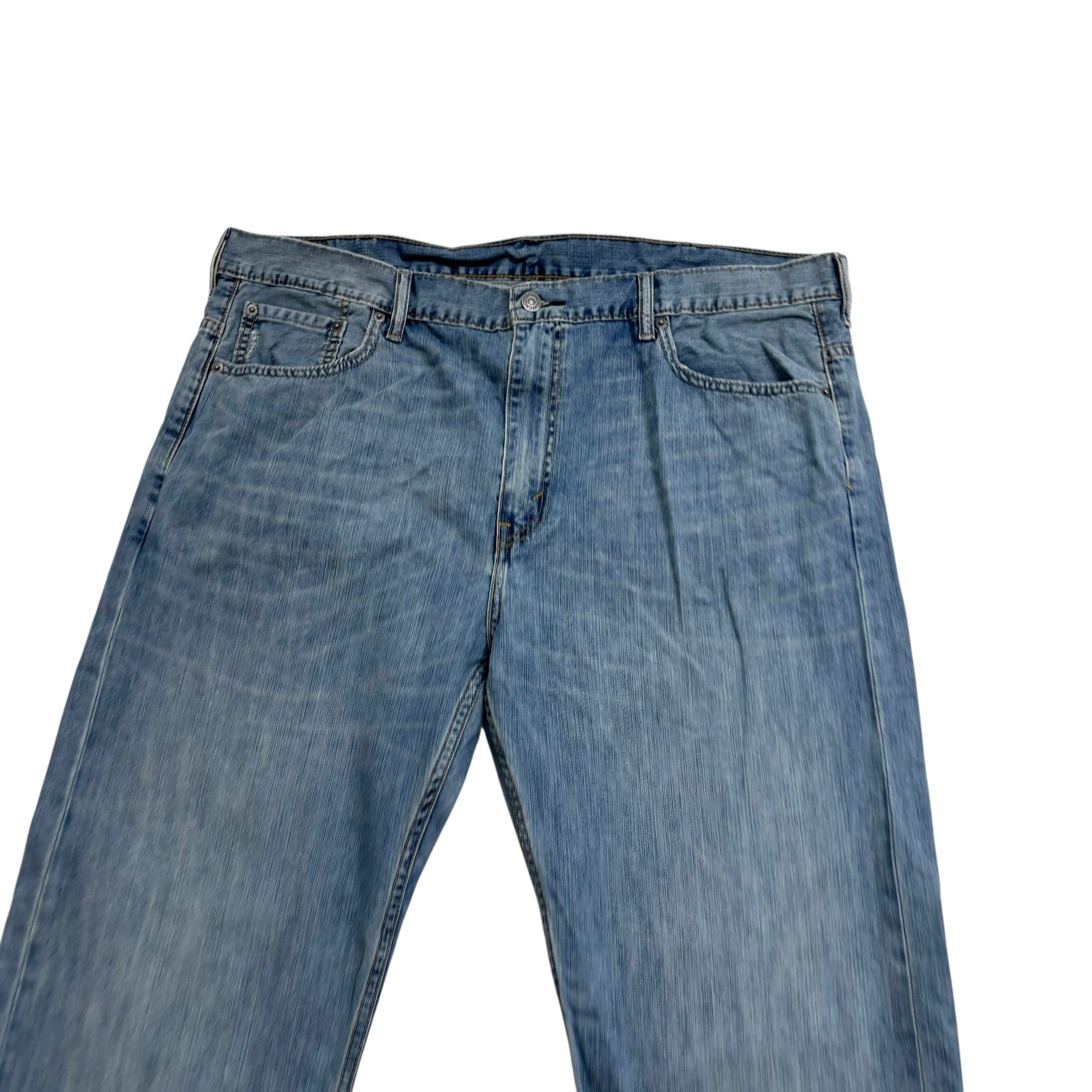 Levis 569 Jeans W40 L30 Mens Light Blue Baggy Relaxed Straight Fit Denim (E)