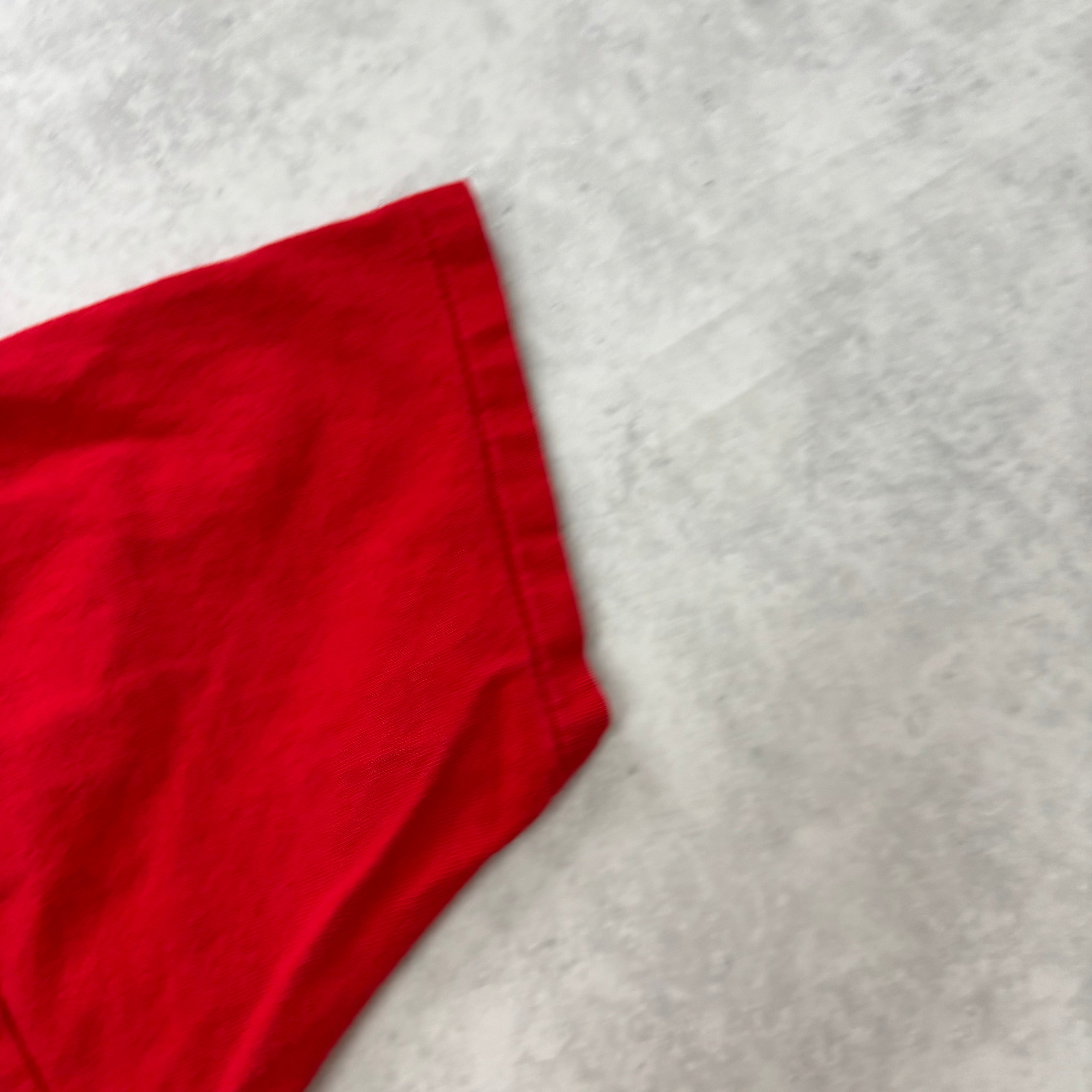Vintage T Shirt Mens Medium Red Single Stitch Graphic Print 90s (E)