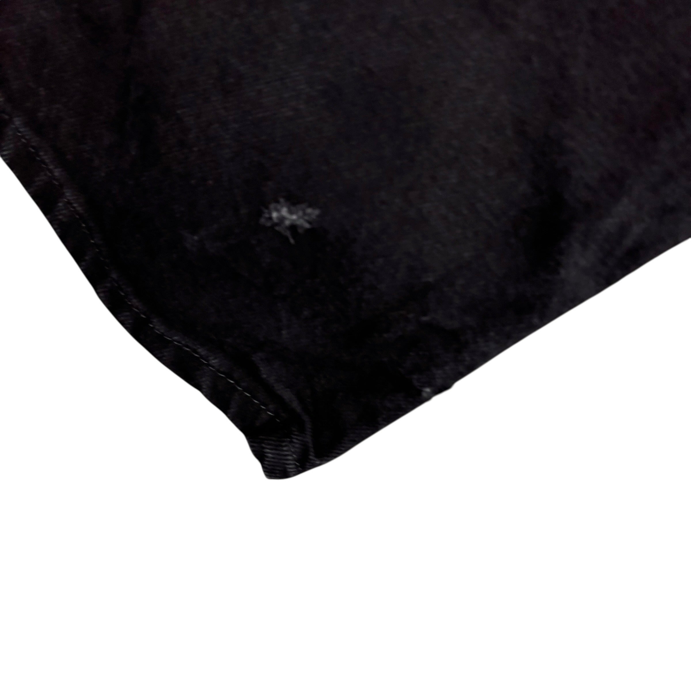 Wrangler Jeans W46 L30 Mens Black Relaxed Straight Fit Denim (F)
