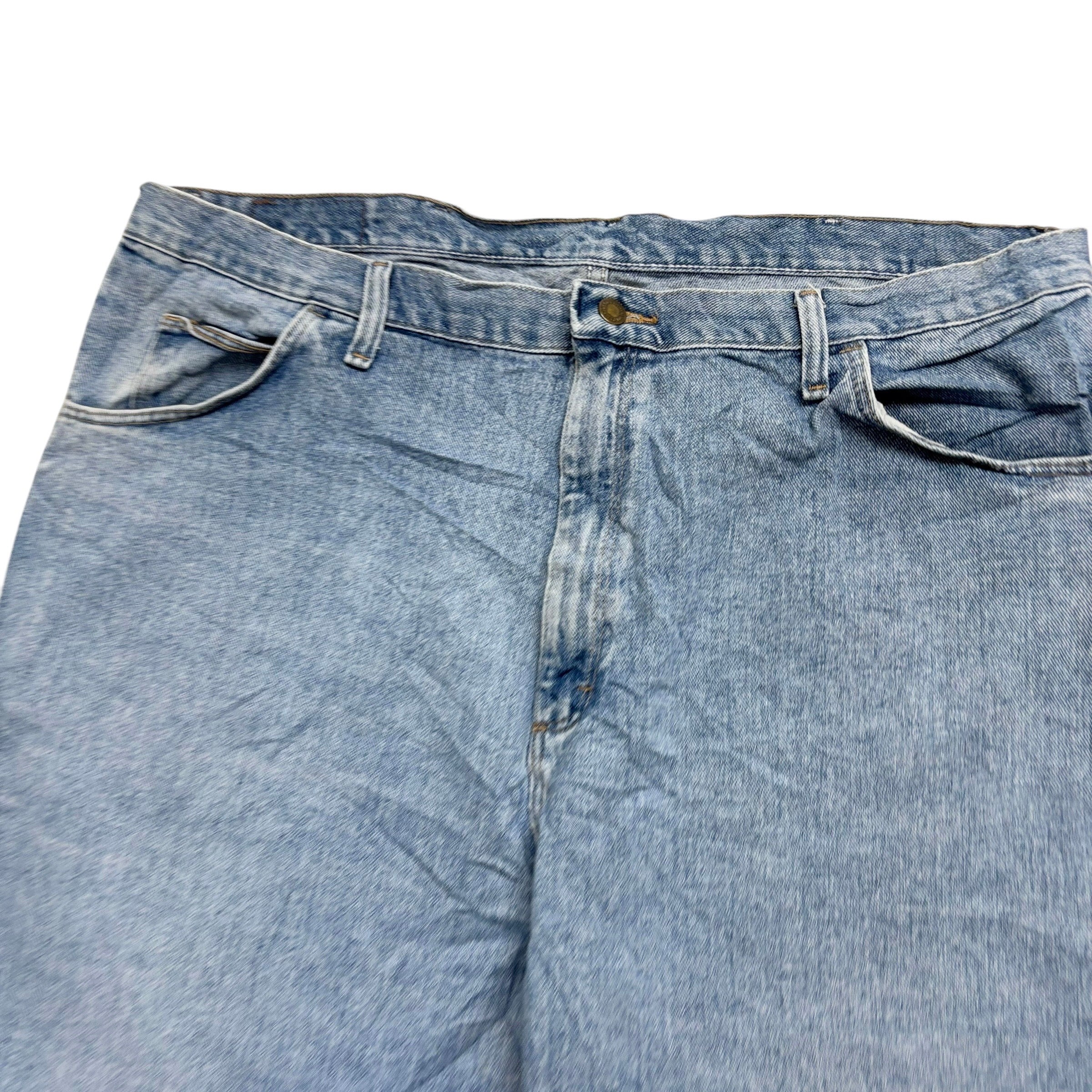 Vintage Wrangler Baggy Jorts W42 Mens Denim Shorts Light Blue Relaxed Fit (E)