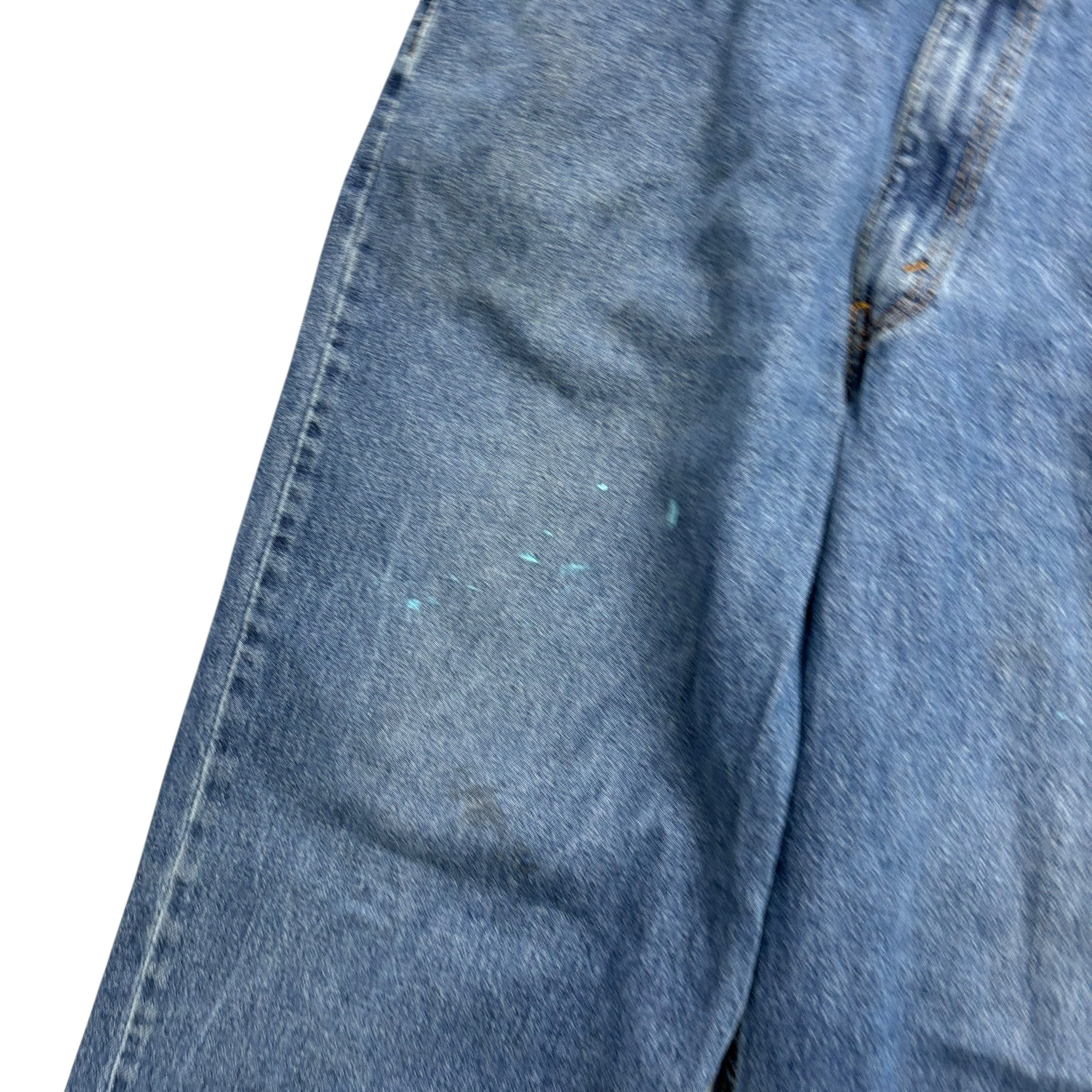 Levis 550 Jeans W42 L32 Mens Mid Blue Baggy Relaxed Straight Vintage Denim (F)