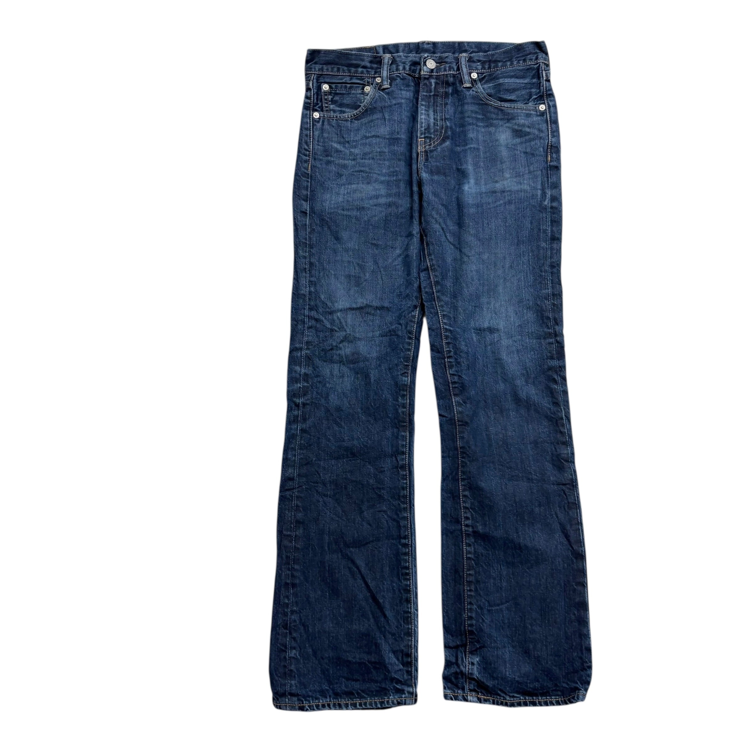Levis 527 Jeans W30 L30 Mens Dark Blue Slim Bootcut Fit Denim (F)