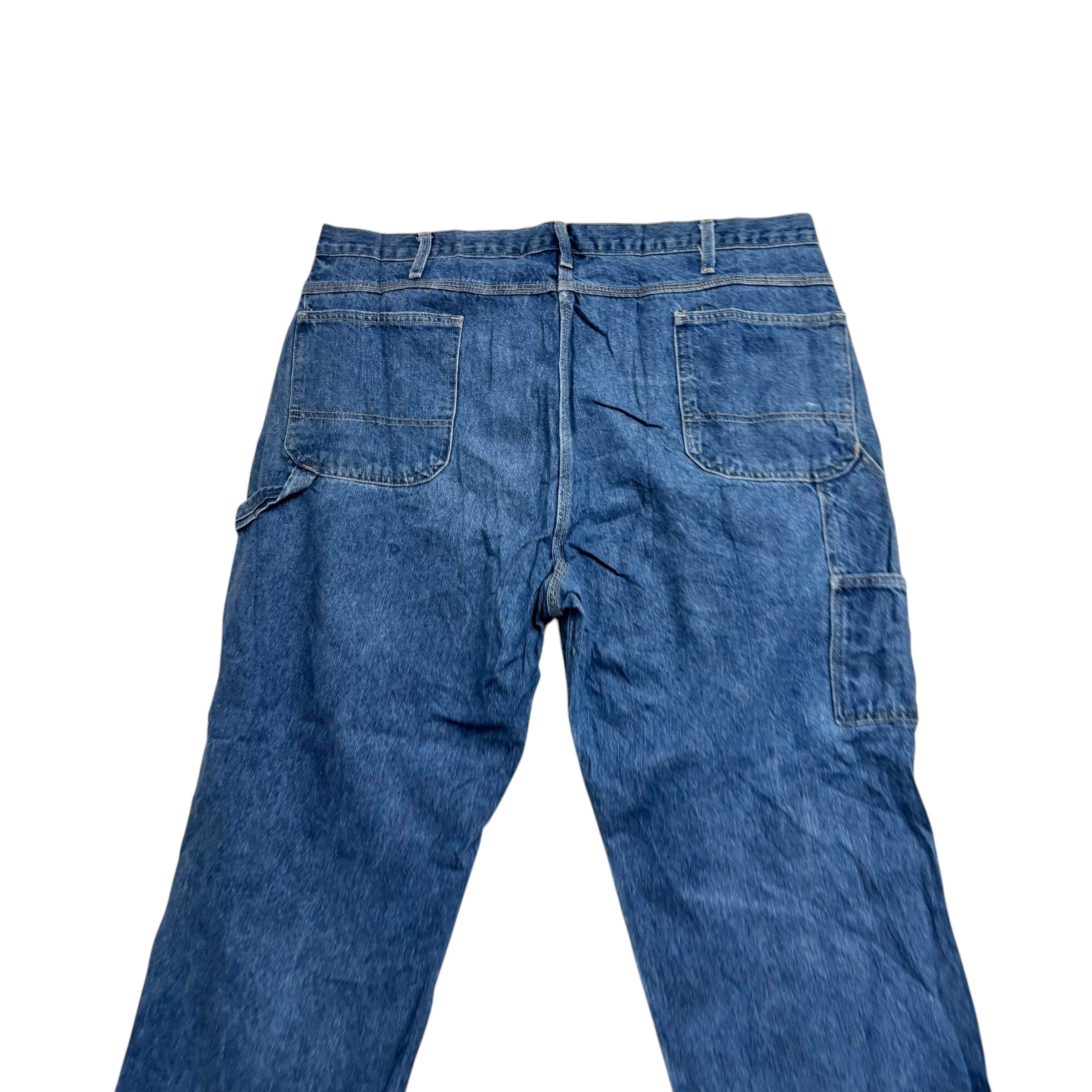 Dickies Carpenter Jeans W42 L32 Mens Mid Blue Relaxed Straight Fit Pants