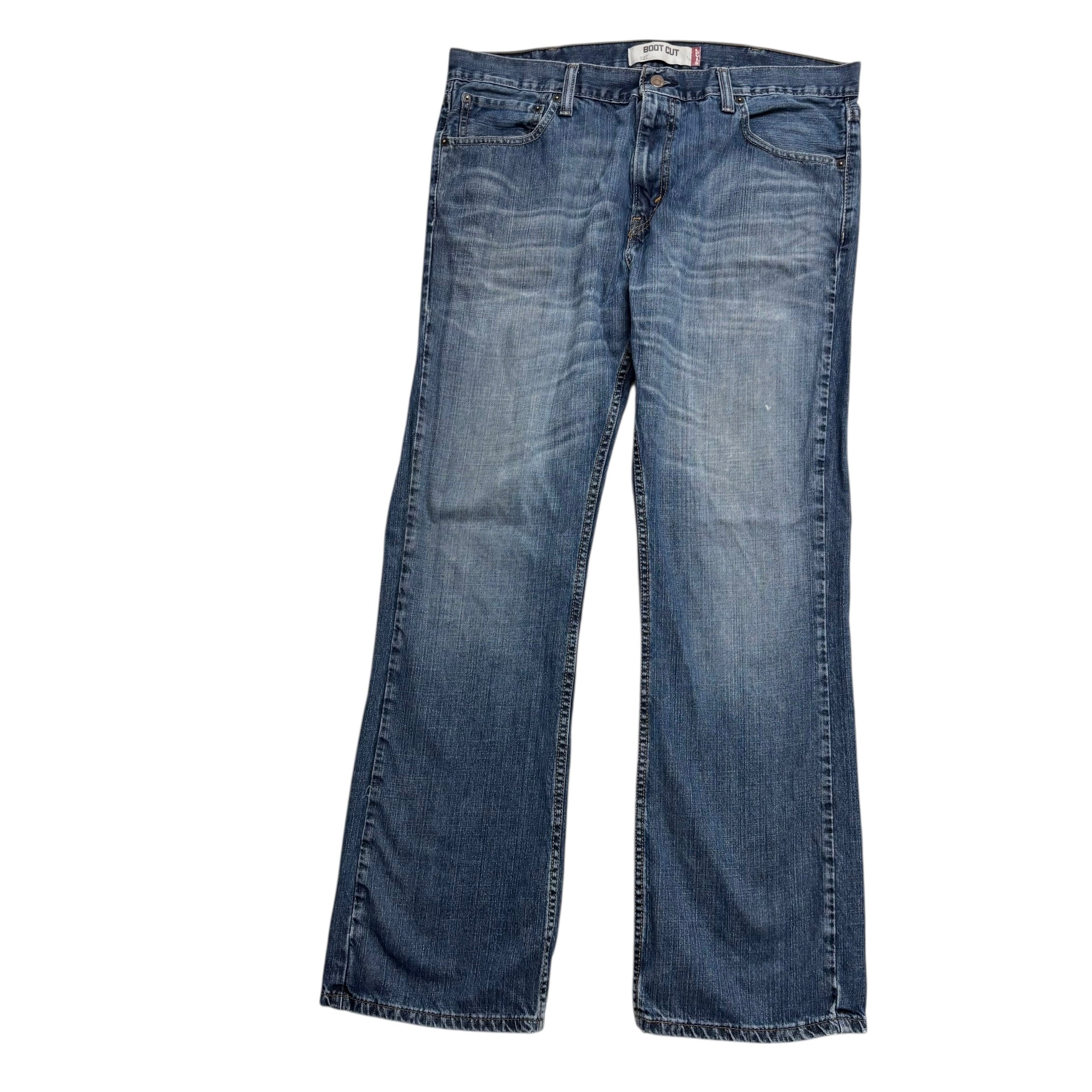 Levis 527 Jeans W38 L32 Mens Mid Blue Regular Bootcut Fit Vintage Denim (F)