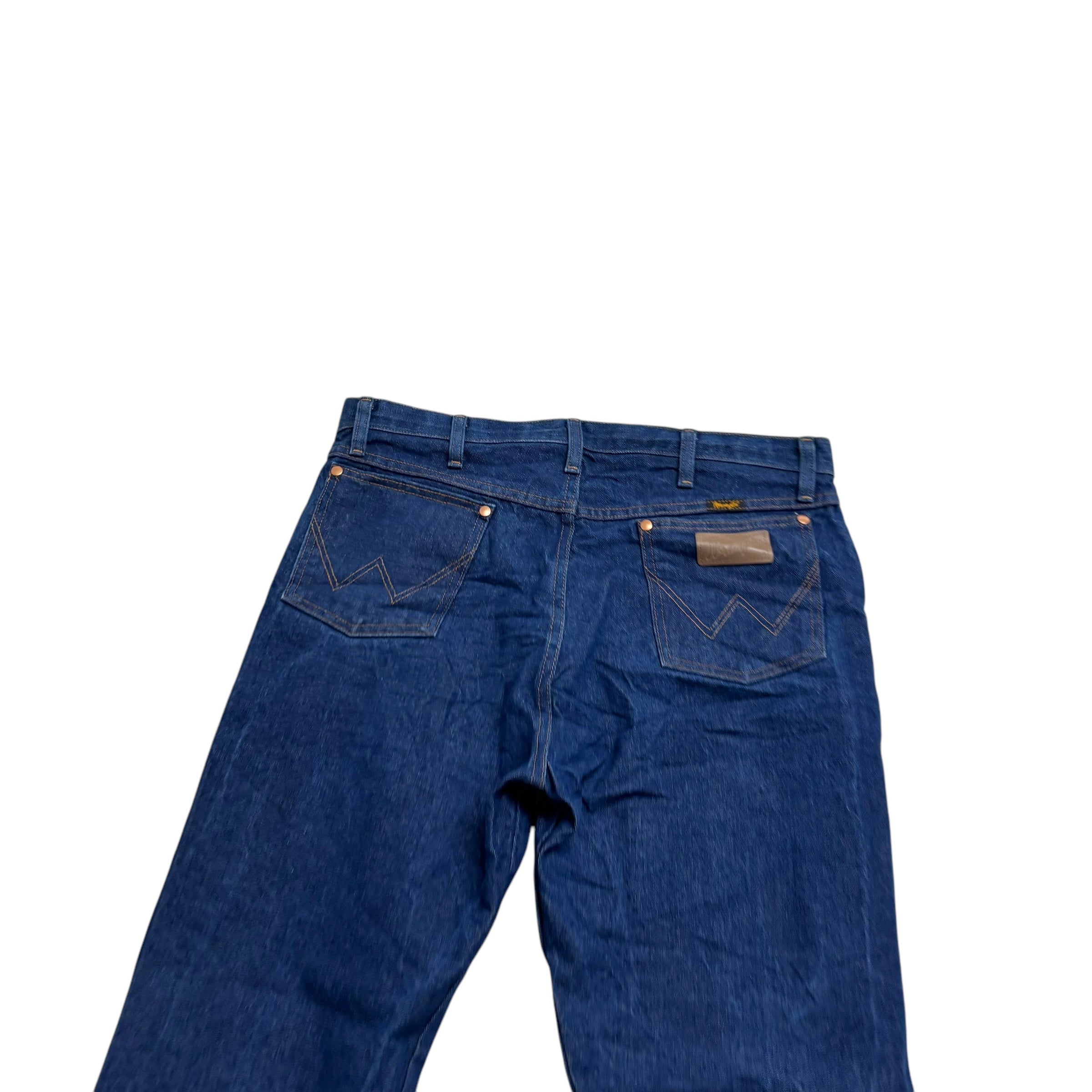 Wrangler Jeans Cowboy Cut W36 L31 Mens Dark Blue 13MWZ Original Fit Denim (E)