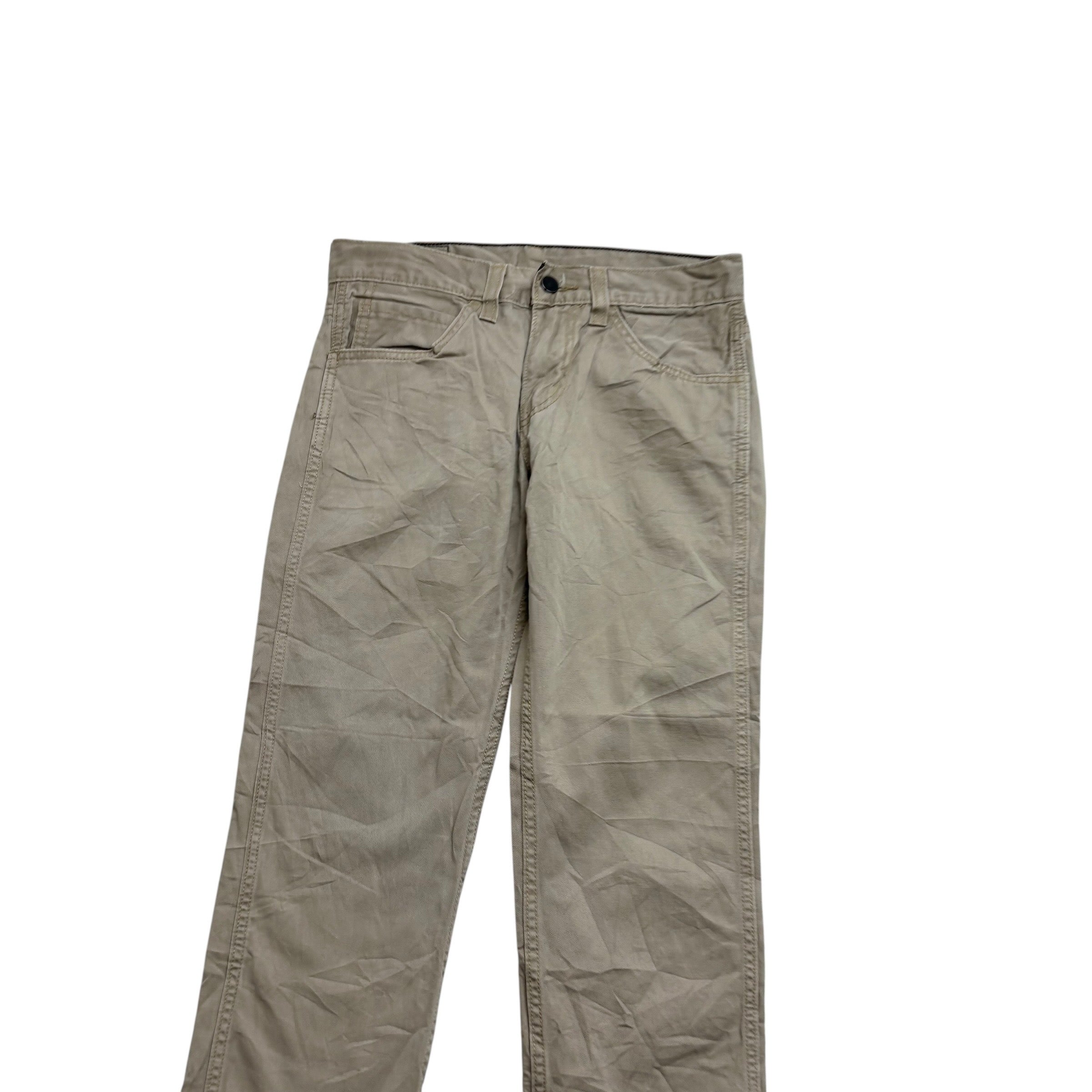Levis 511 Trousers W29 L30 Mens Beige Slim Fit Pants (E)