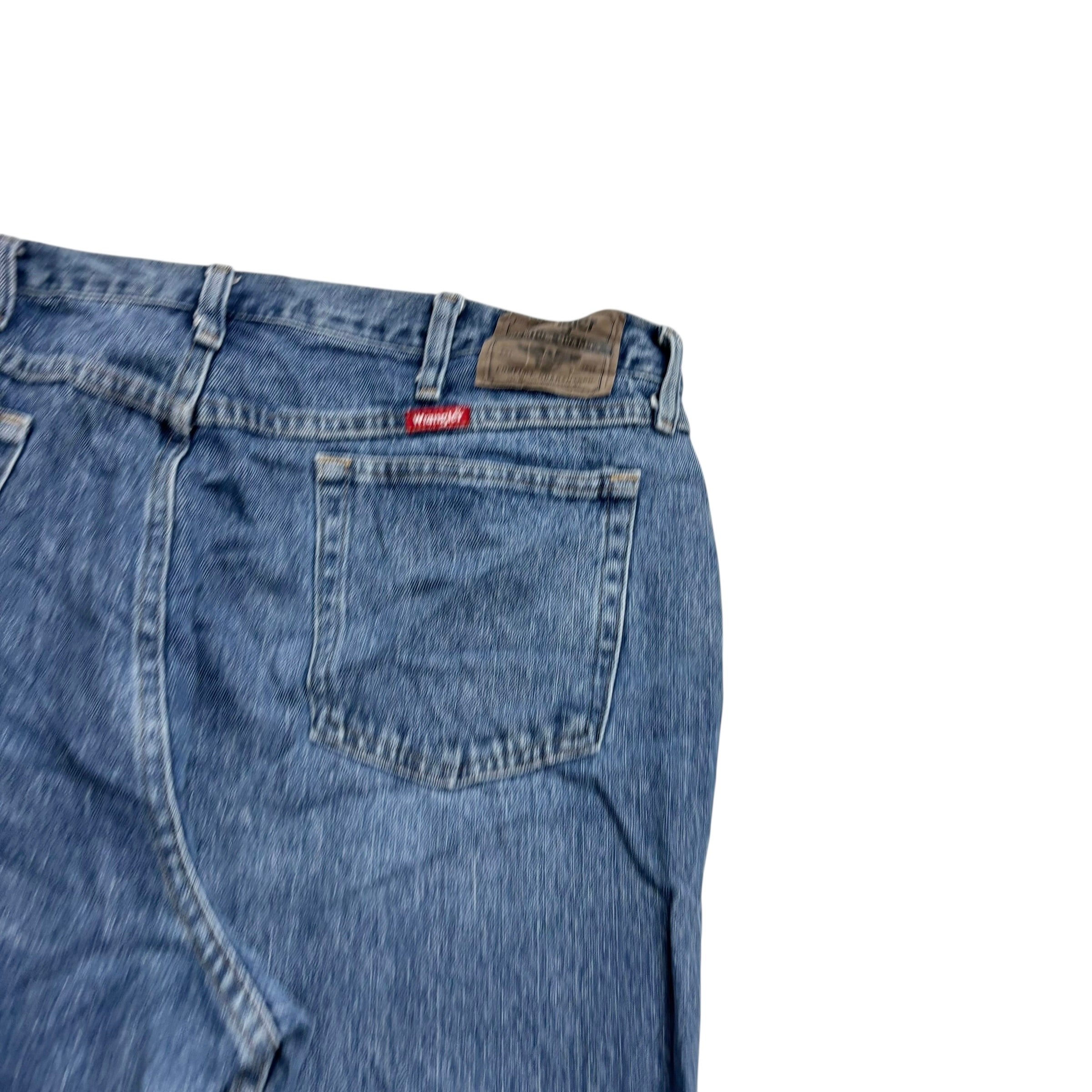 Wrangler Jeans W40 L30 Mens Light Blue Relaxed Straight Fit Denim (E)