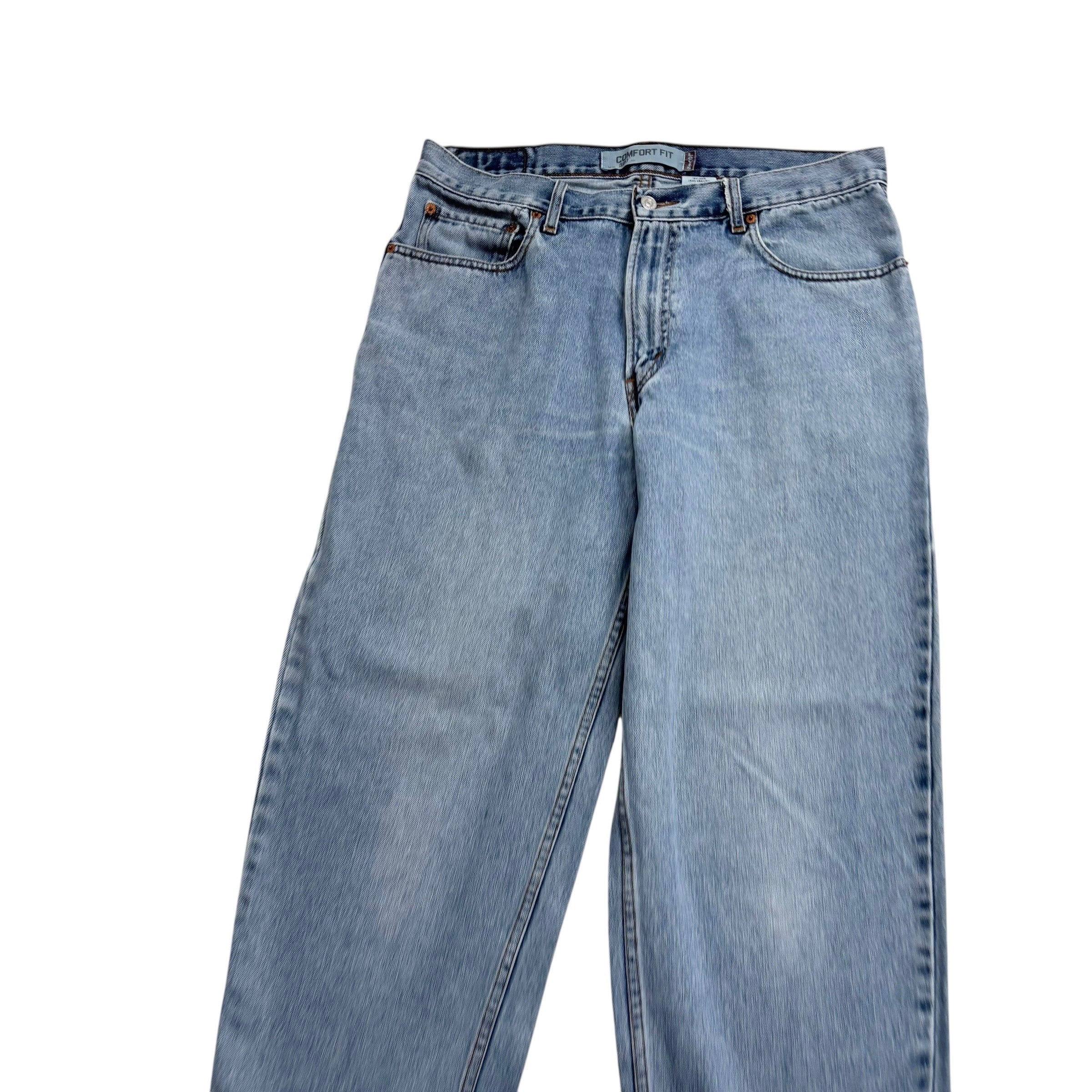 Levis 560 Jeans W36 L34 Mens Light Blue Baggy Relaxed Comfort Fit Vintage Denim