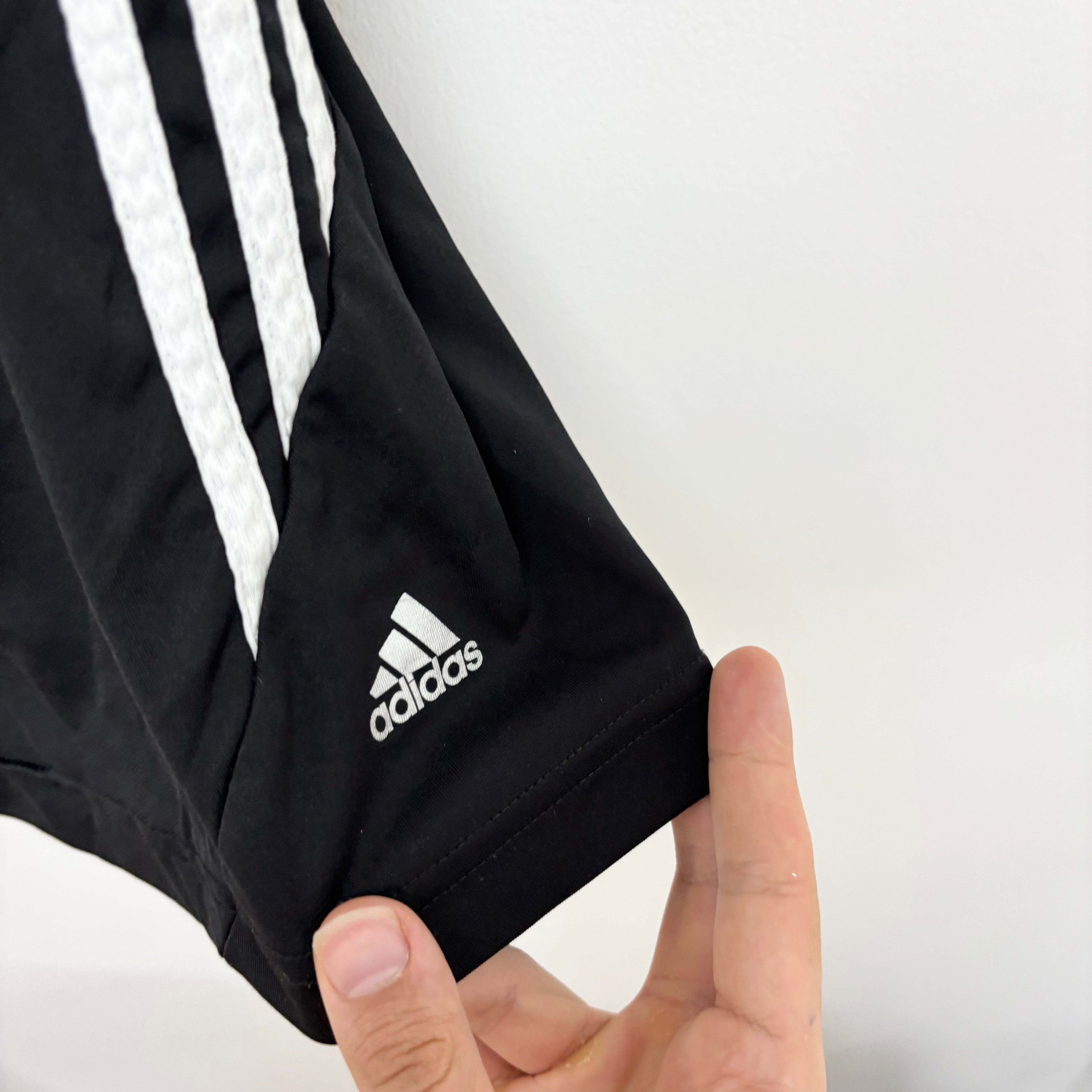Adidas Shorts Mens Large Black Sports Running Gym Athletic Pockets (E)