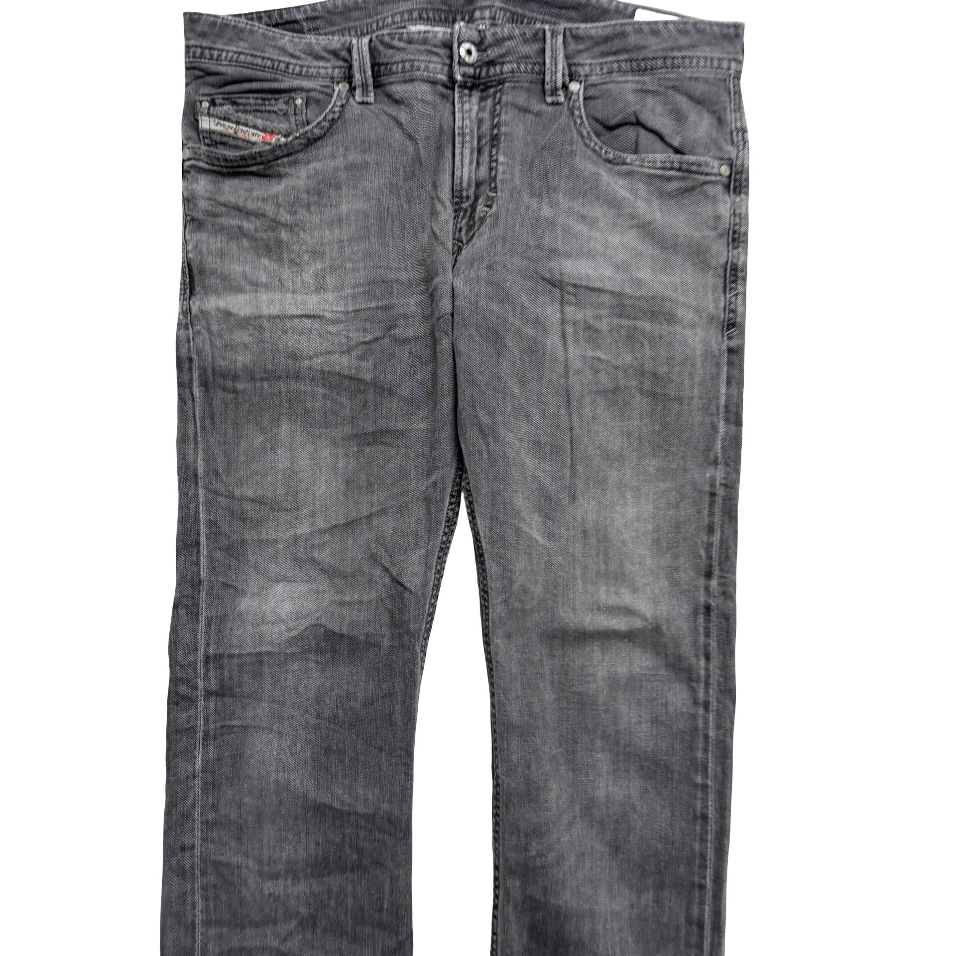 Diesel Thavar Jeans W34 L31 Mens Grey Slim Skinny Fit Stretch Denim