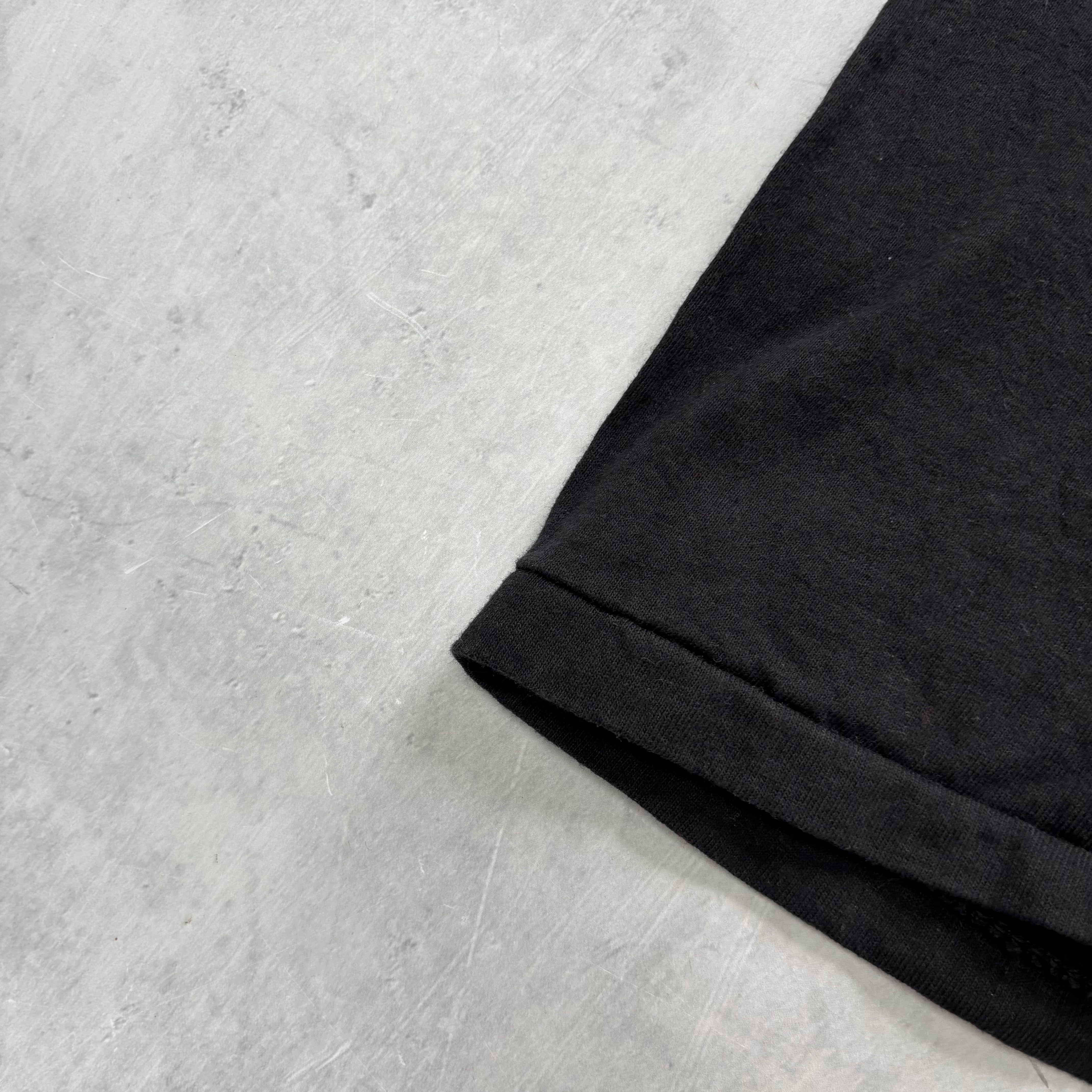Vintage T Shirt Mens Large Black Single Stitch Graphic Print 90s Music (E)