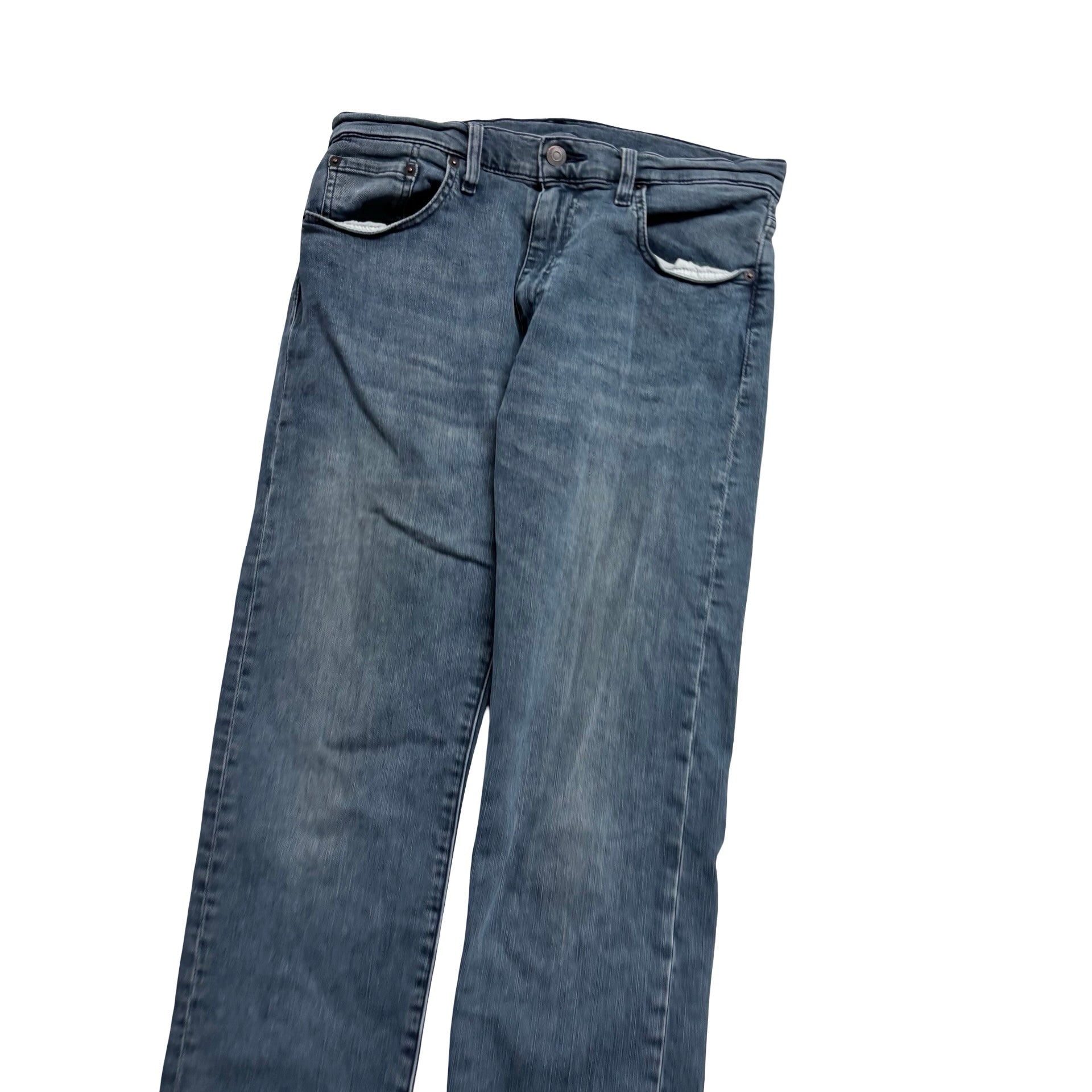 Levis 502 Jeans W30 L31 Mens Navy Blue Regular Tapered Fit Stretch Denim (F)