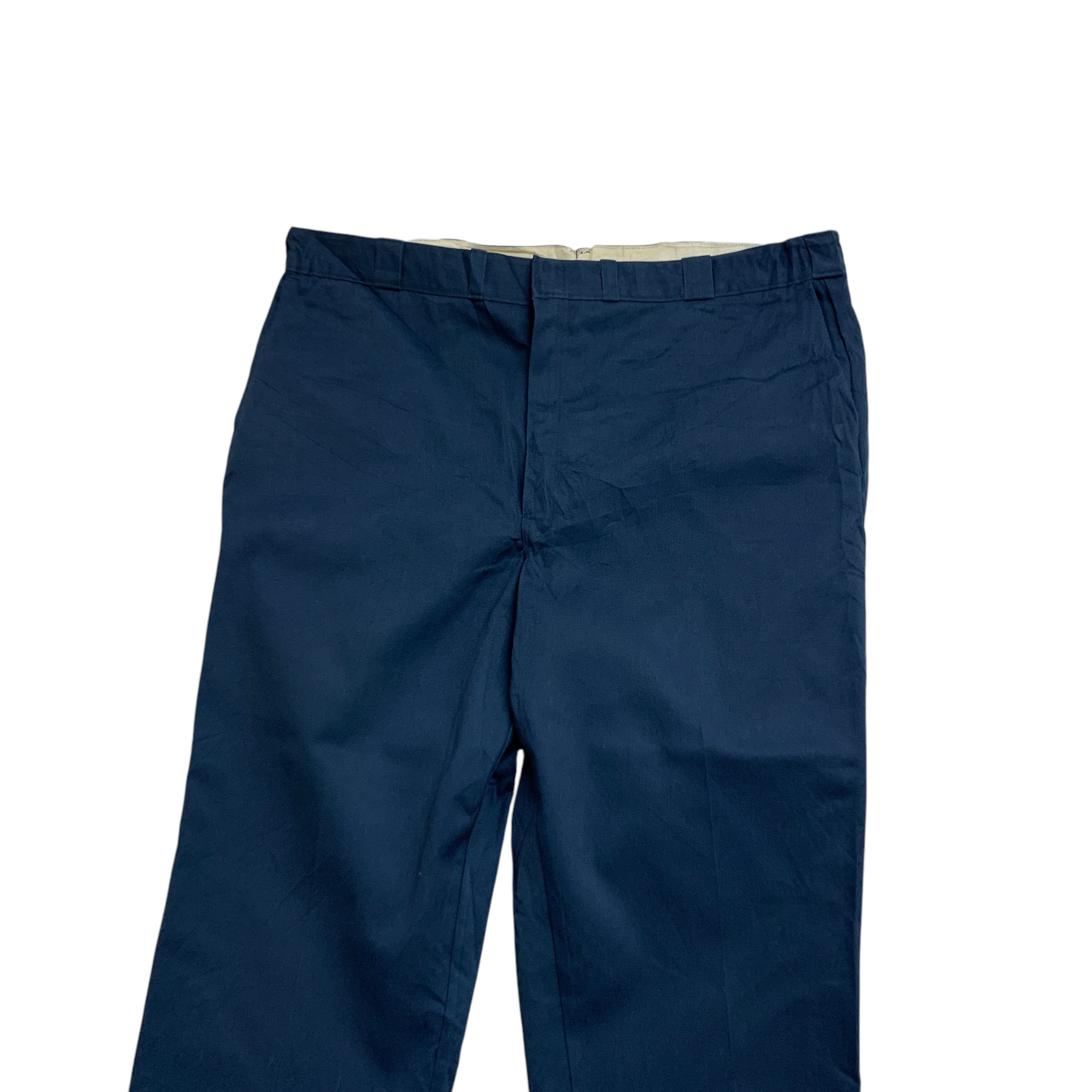 Dickies 874 Trousers W46 L30 Mens Blue Pants Original Fit USA Made Workwear