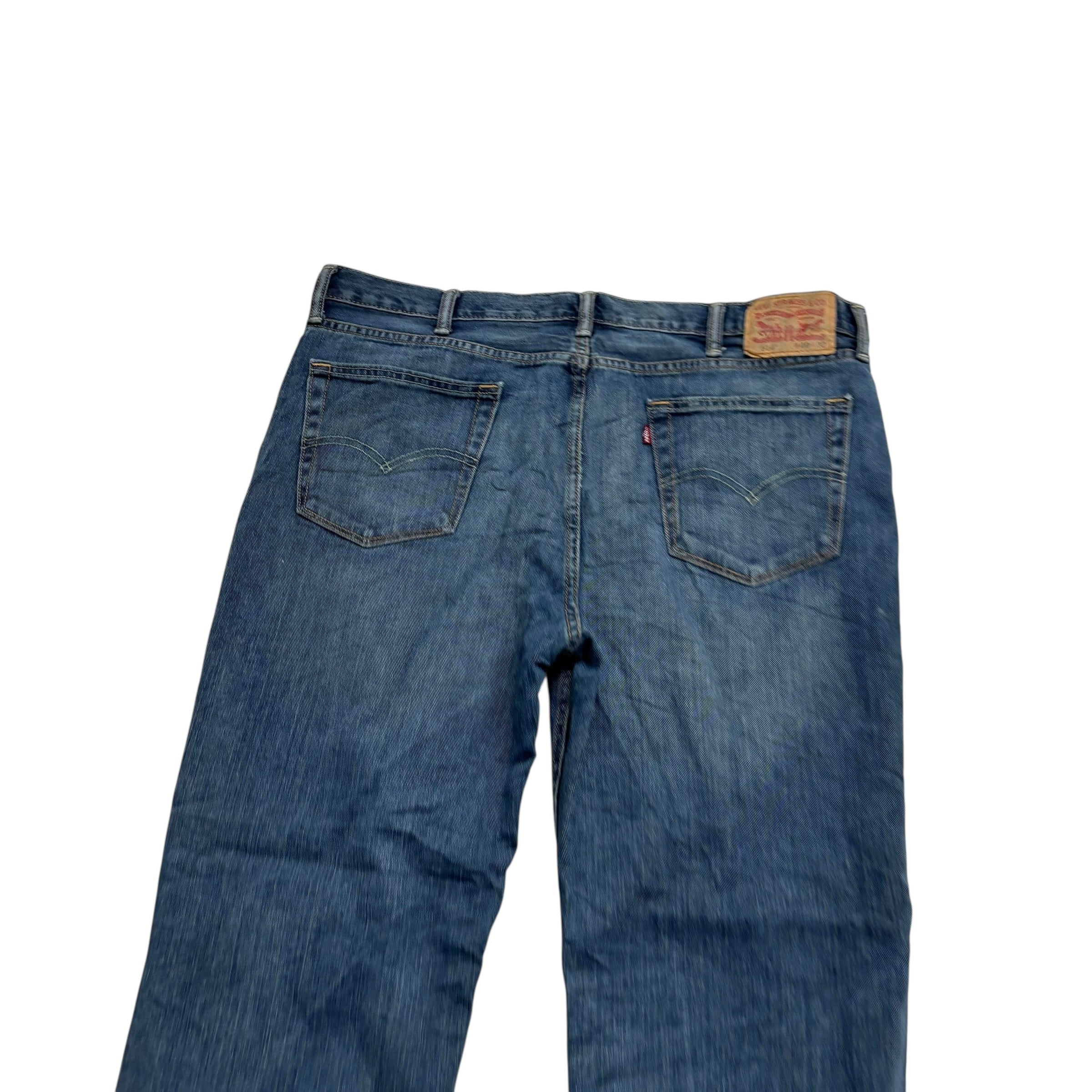 Levis 514 Jeans W40 L32 Mens Dark Blue Regular Straight Fit Denim