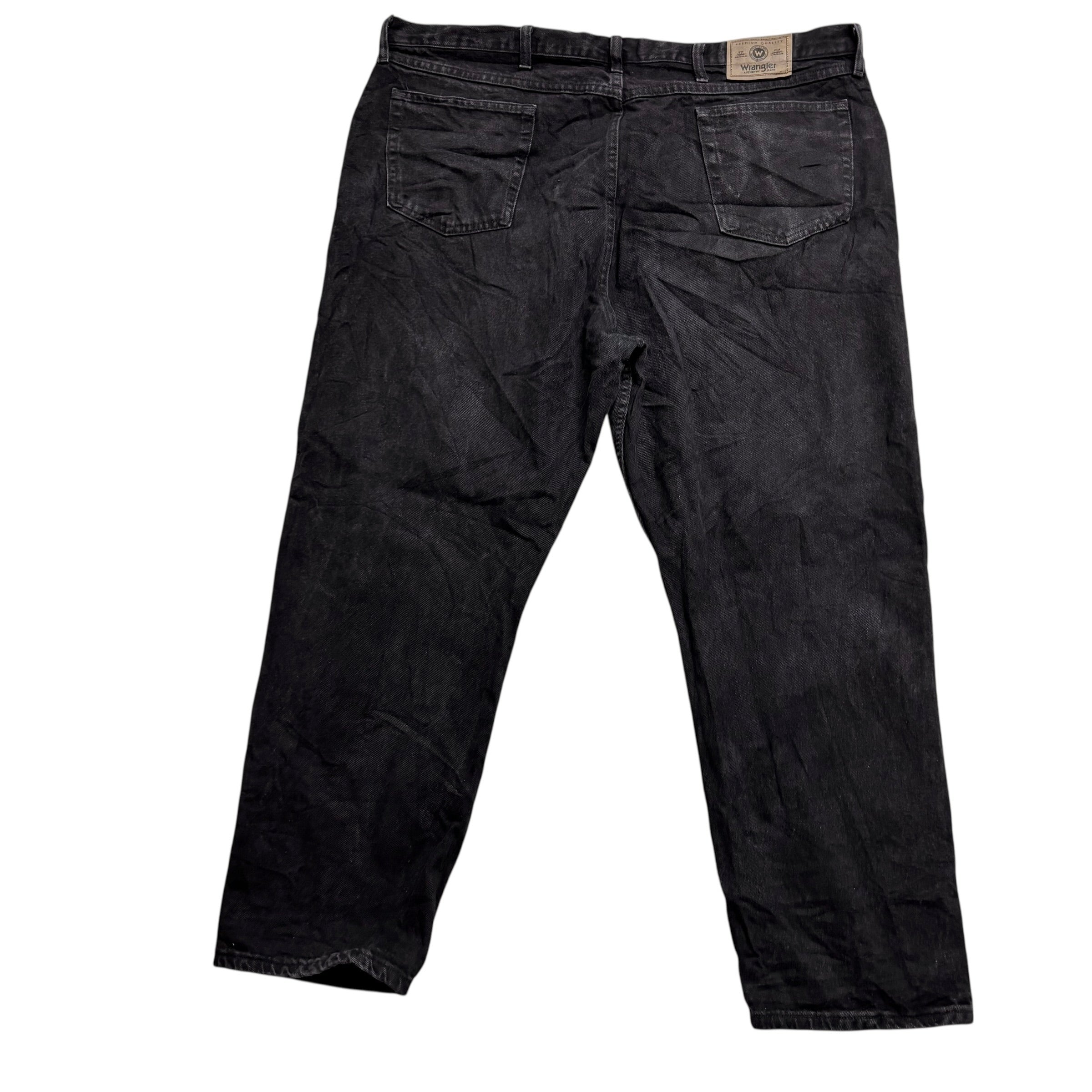 Wrangler Jeans W44 L30 Mens Black Baggy Relaxed Straight Fit Vintage Denim (E)