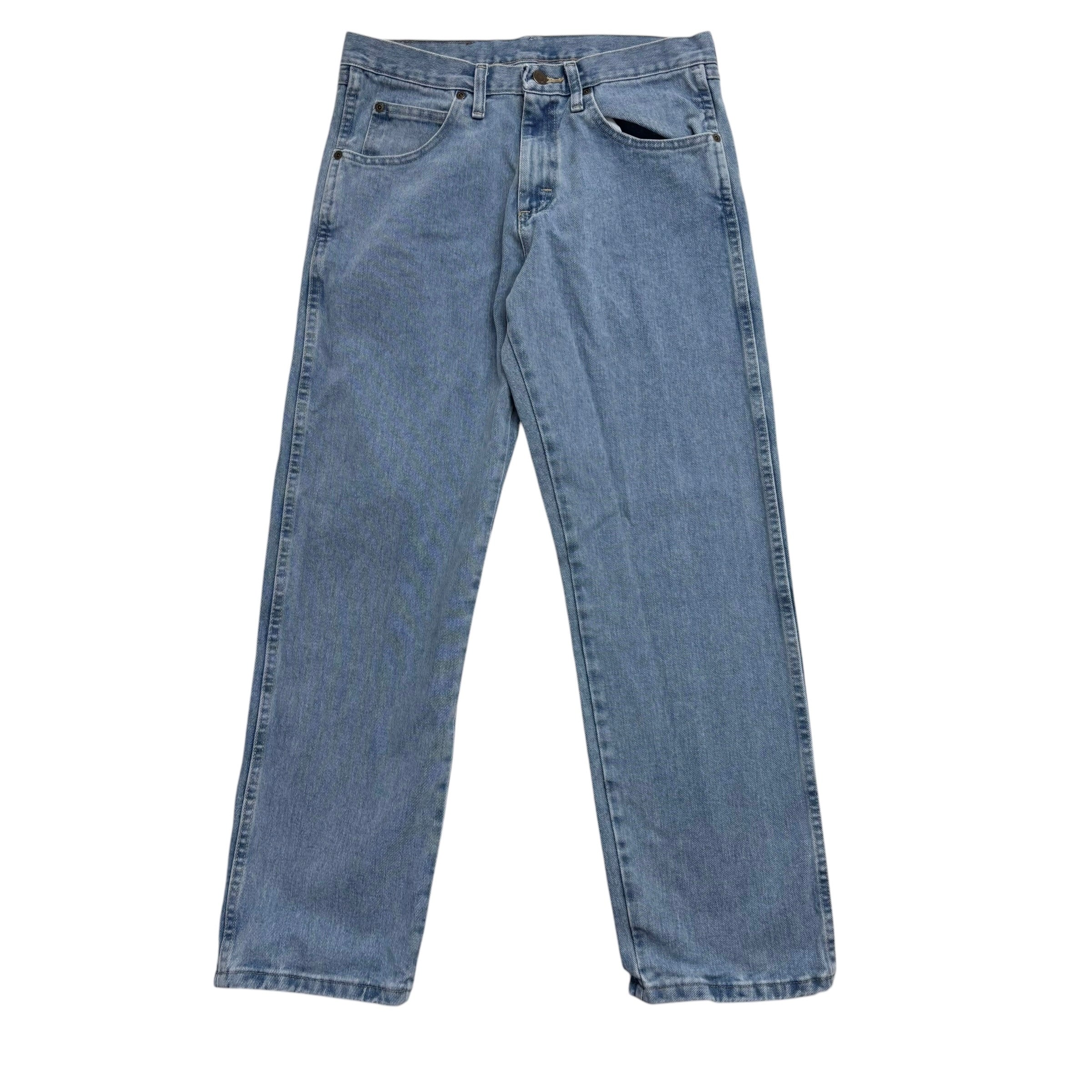Wrangler Jeans W31 L30 Mens Light Blue Relaxed Straight Fit Denim (E)