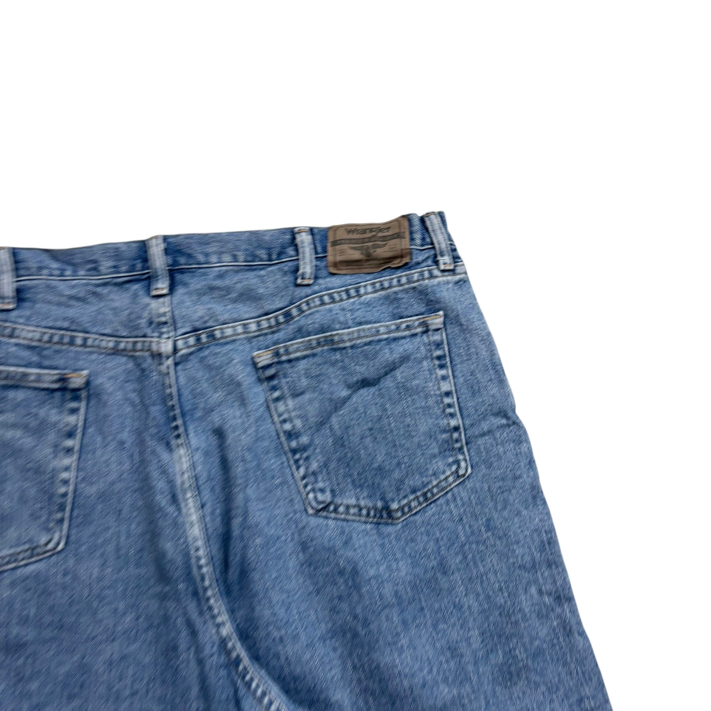 Wrangler Baggy Jorts W40 Mens Denim Shorts Mid Blue Relaxed Fit (E)