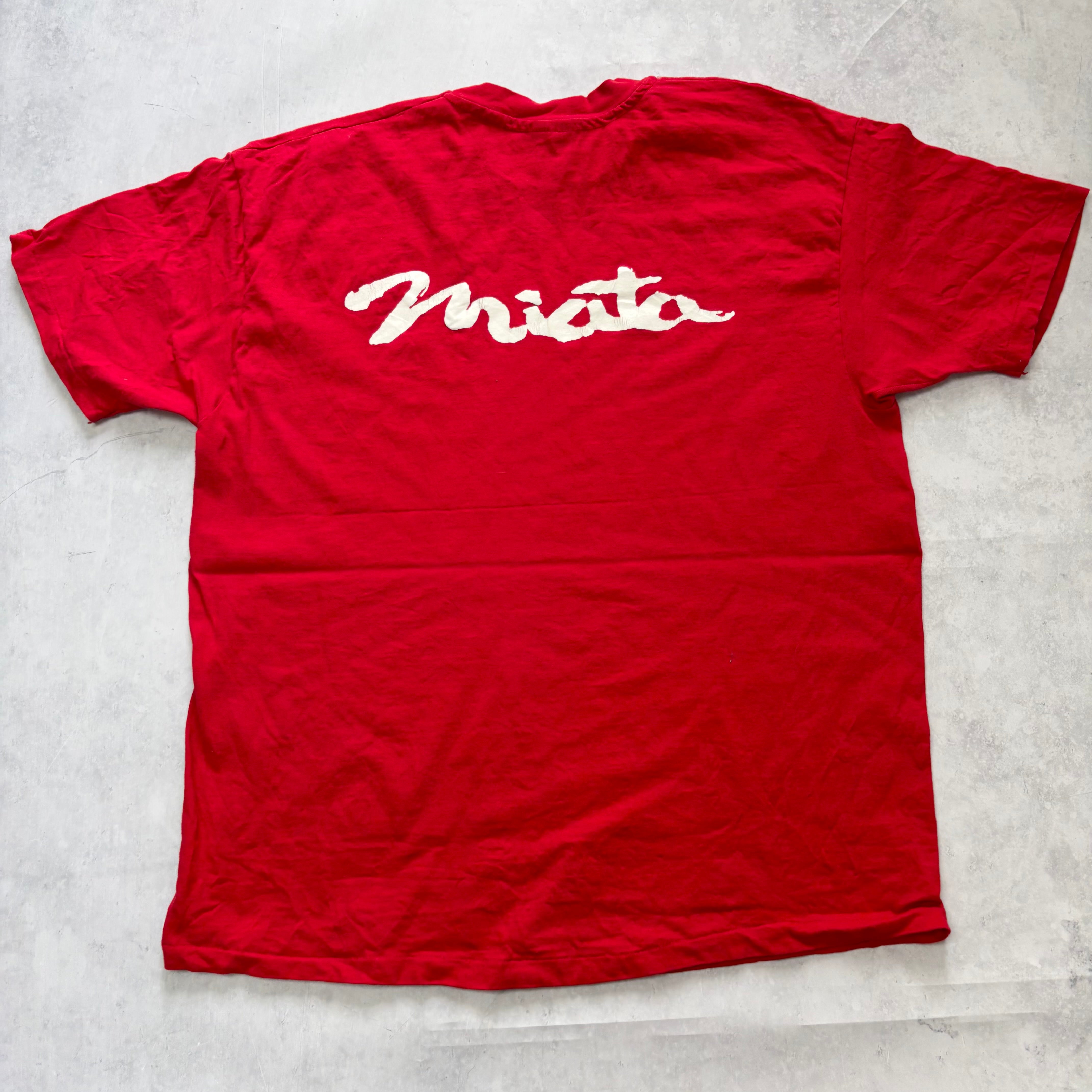 Vintage T Shirt Mens XL Red Single Stitch Graphic Print 90s USA (E)