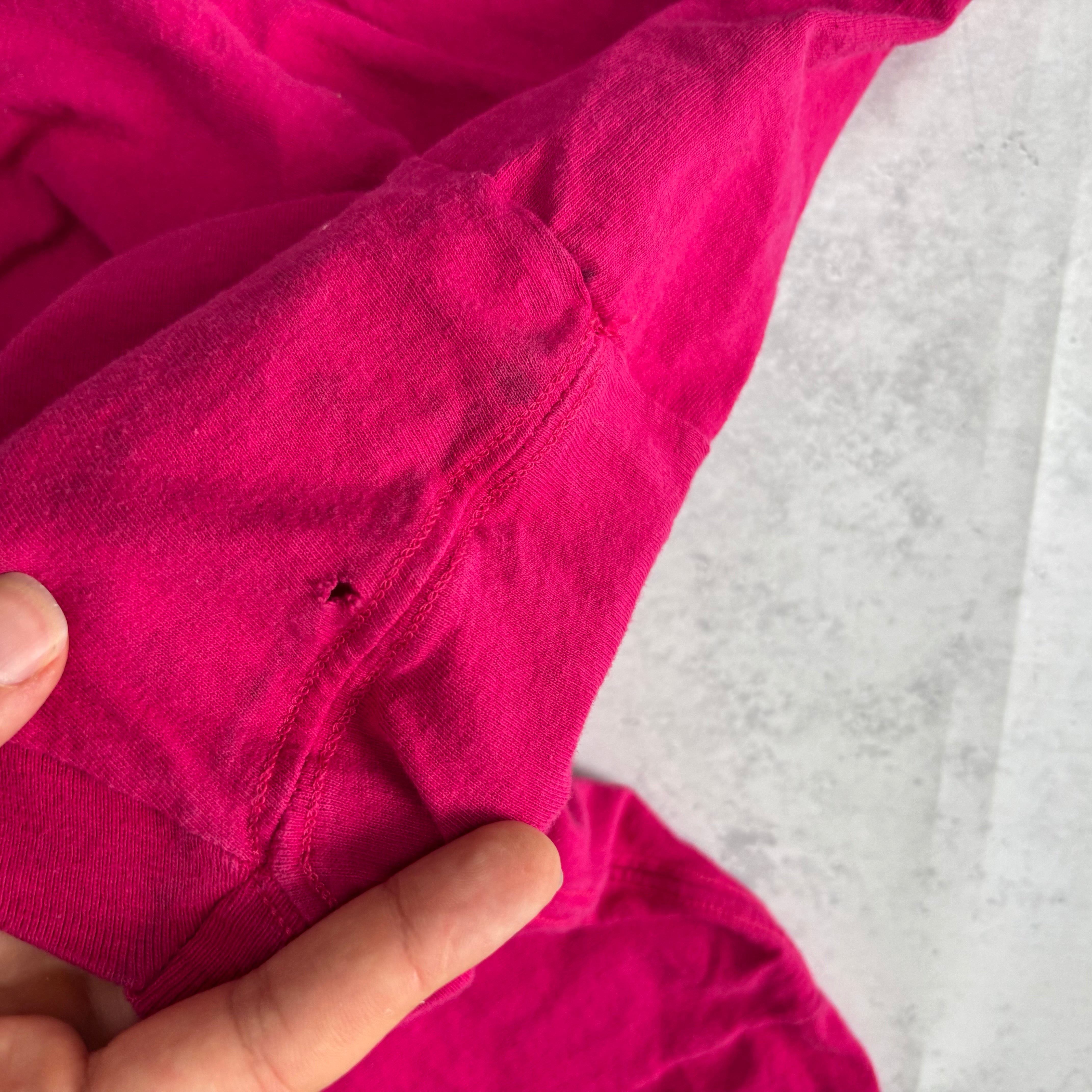 Vintage T Shirt Mens Small Pink Single Stitch Graphic Print 90s