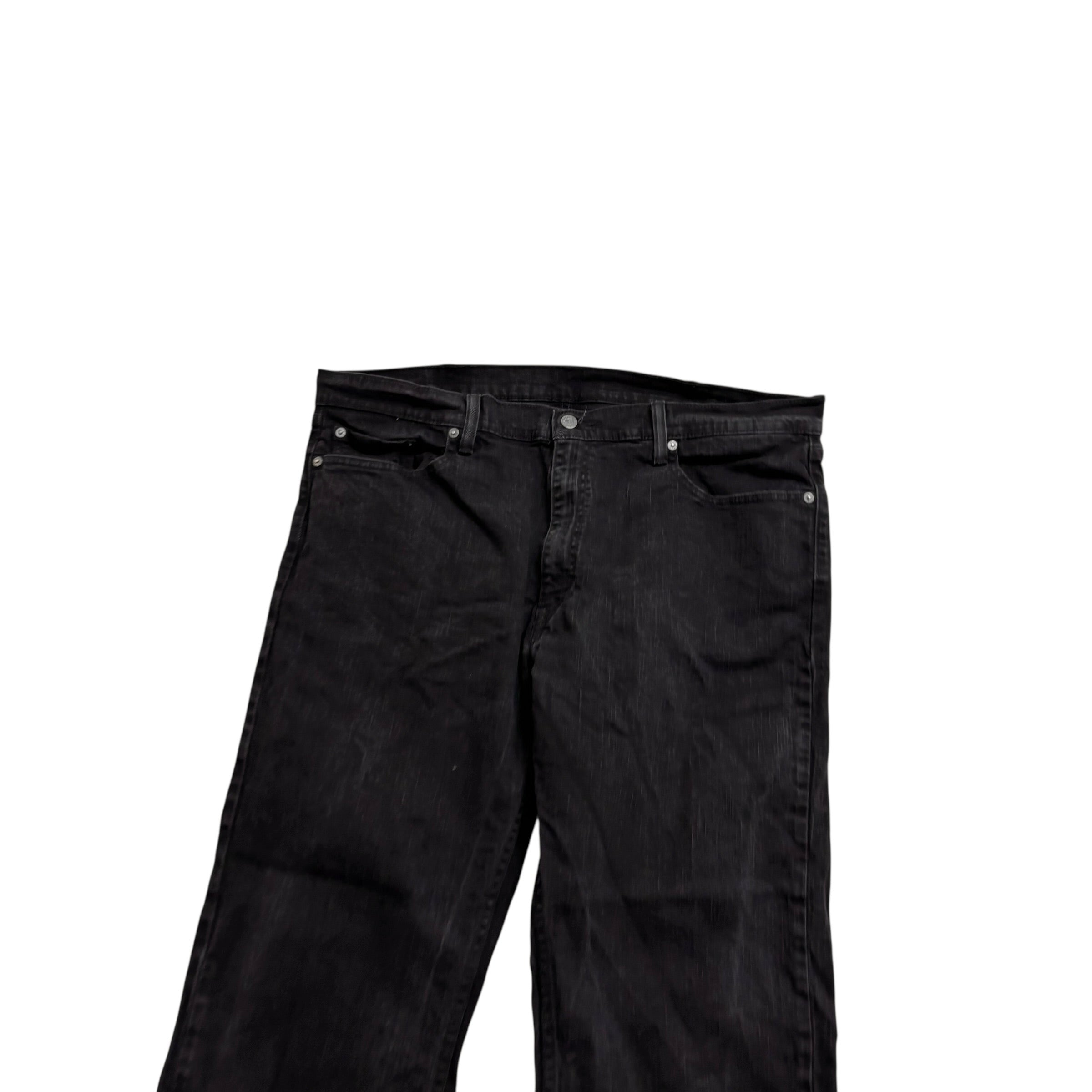 Levis 559 Jeans W40 L29 Mens Black Baggy Relaxed Straight Fit Stretch Denim