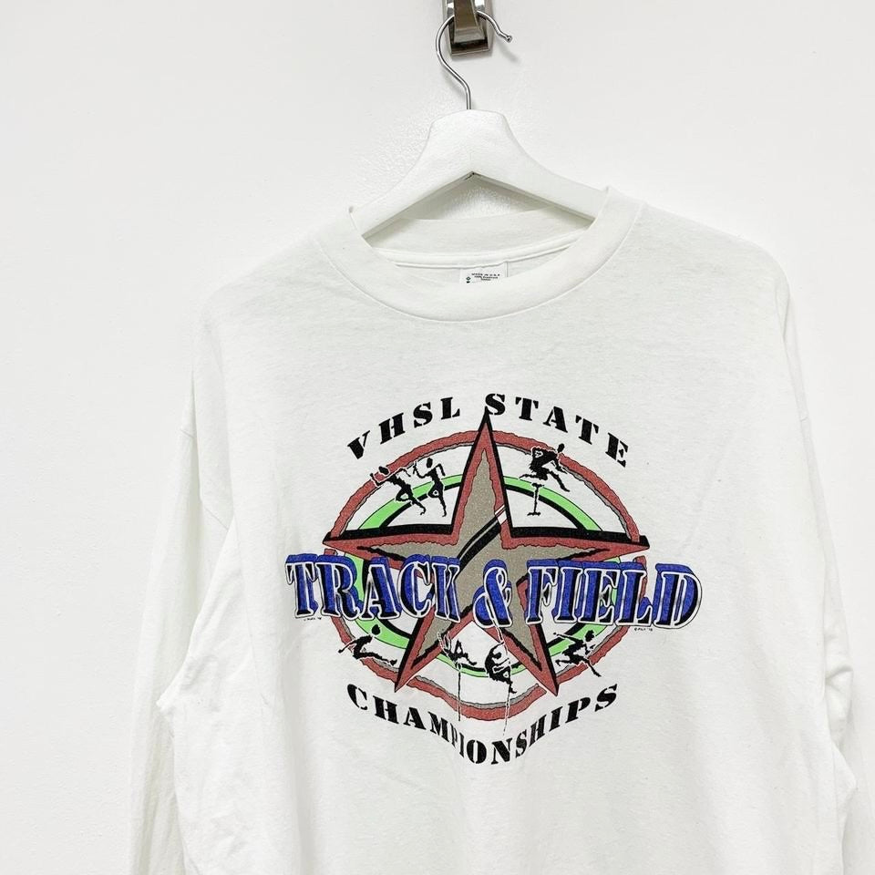 Vintage White 90s USA Graphic T Shirt x-Large