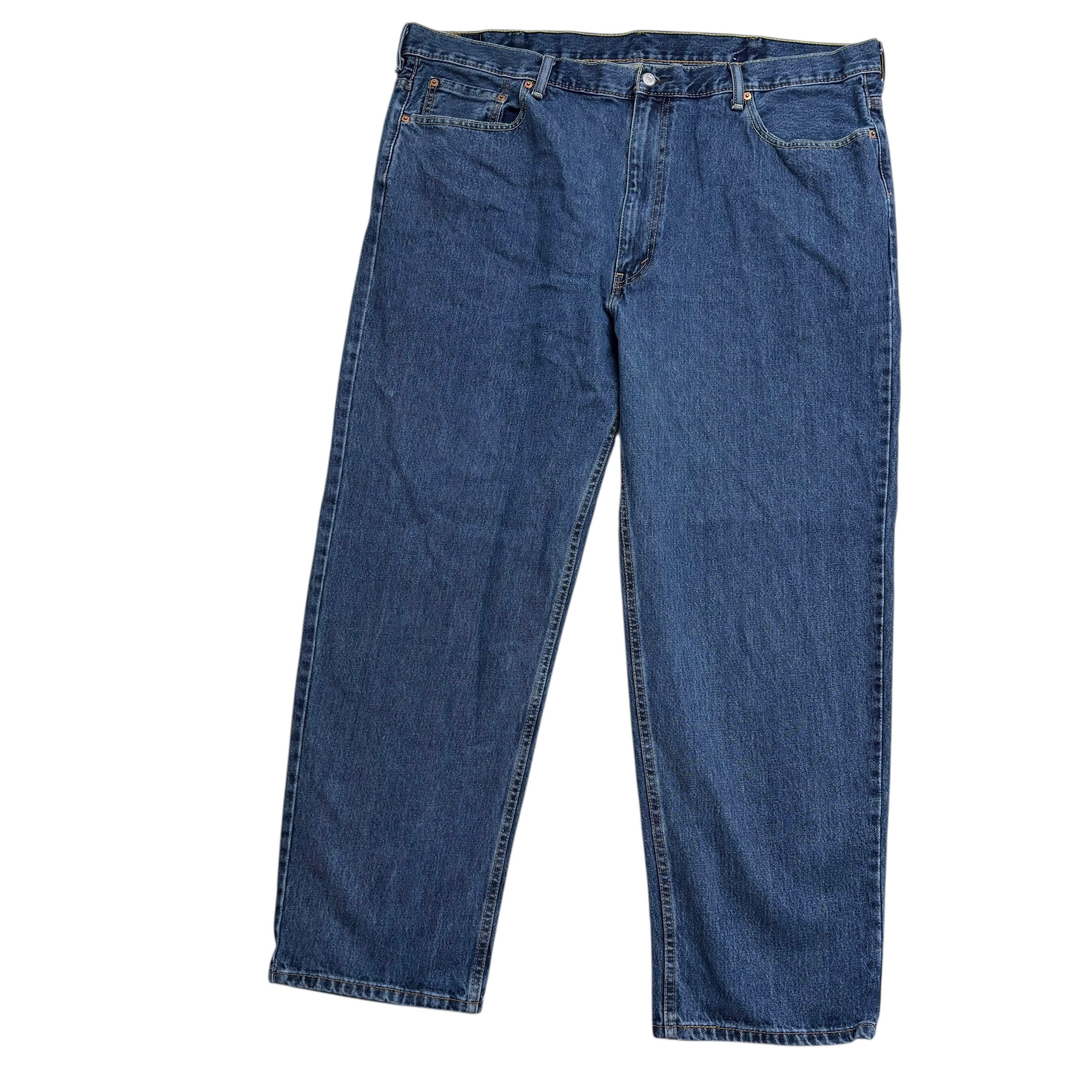 Levis 550 Jeans W46 L32 Mens Mid Blue Baggy Relaxed Straight Fit Denim (E)