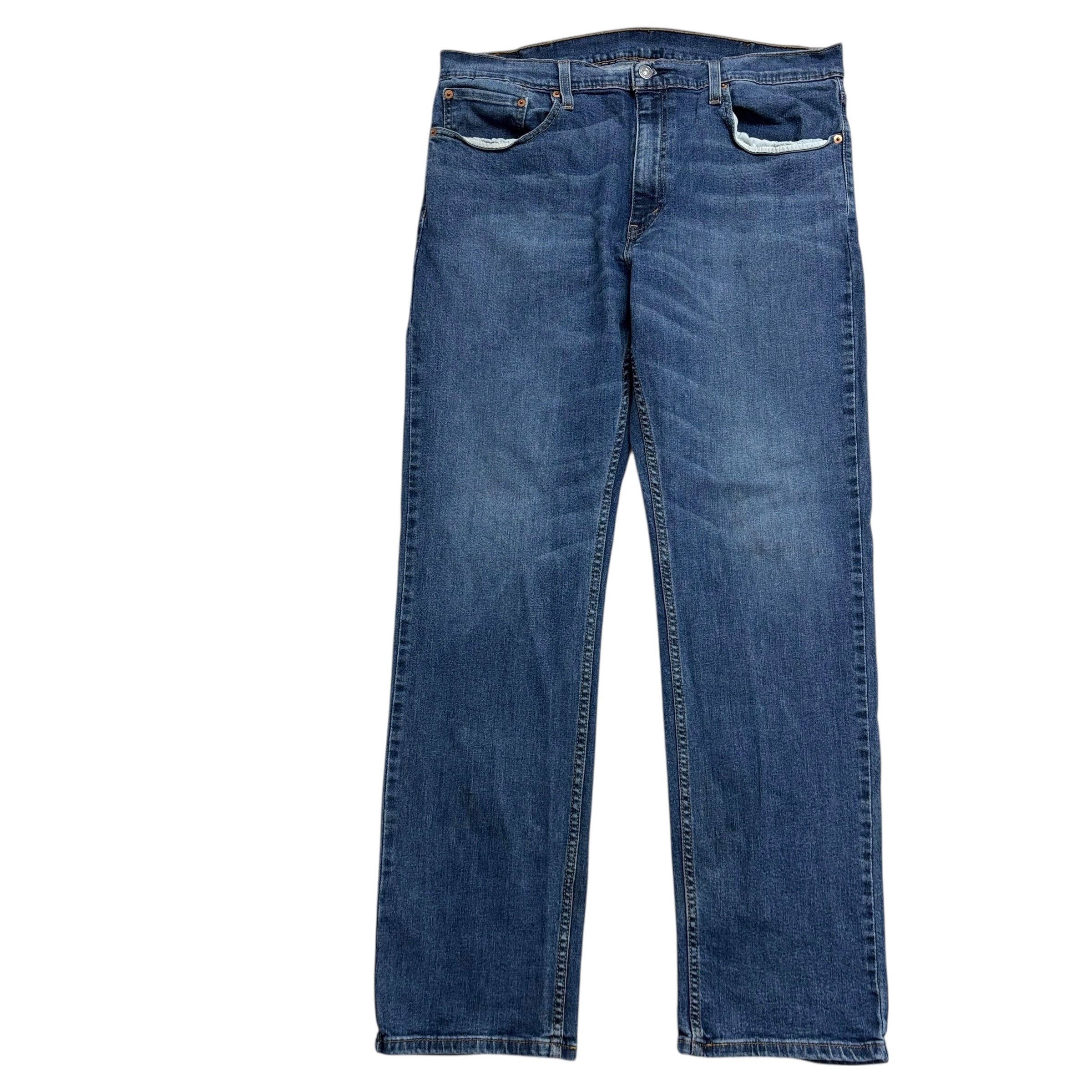 Levis 559 Jeans W38 L34 Mens Mid Blue Regular Straight Fit Stretch Denim