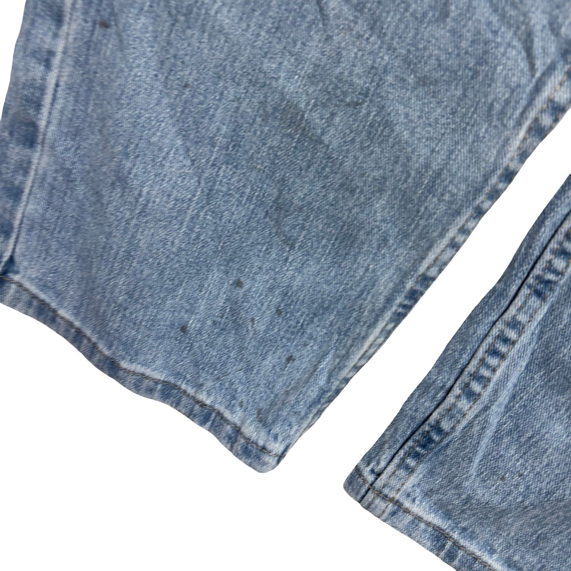Wrangler Jeans W40 L30 Mens Light Blue Regular Straight Fit Stretch Denim