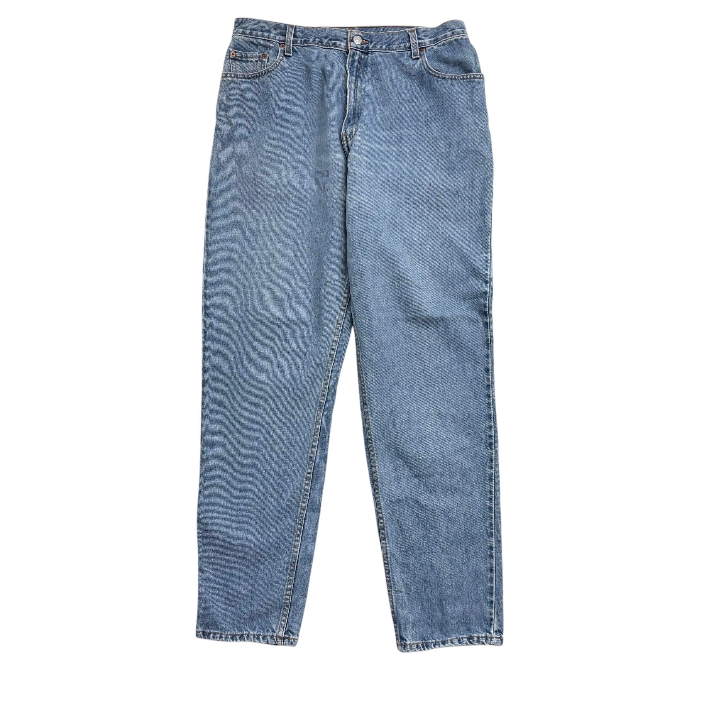 Levis 550 Jeans W34 L33 Womens Light Blue Relaxed Taper Mom Vintage Denim
