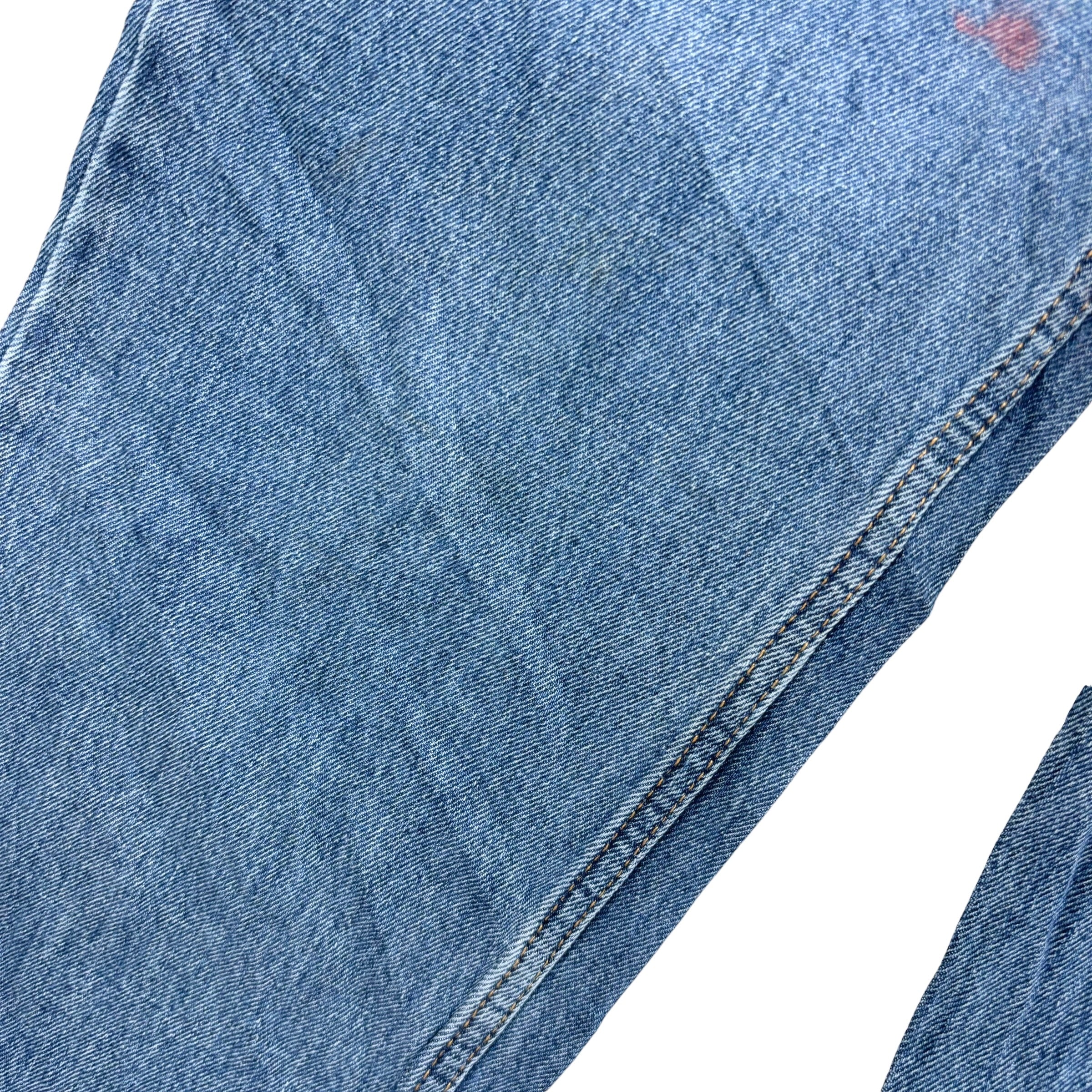 Levis 550 Jeans W32 L32 Mens Mid Blue Baggy Relaxed Straight Fit Denim