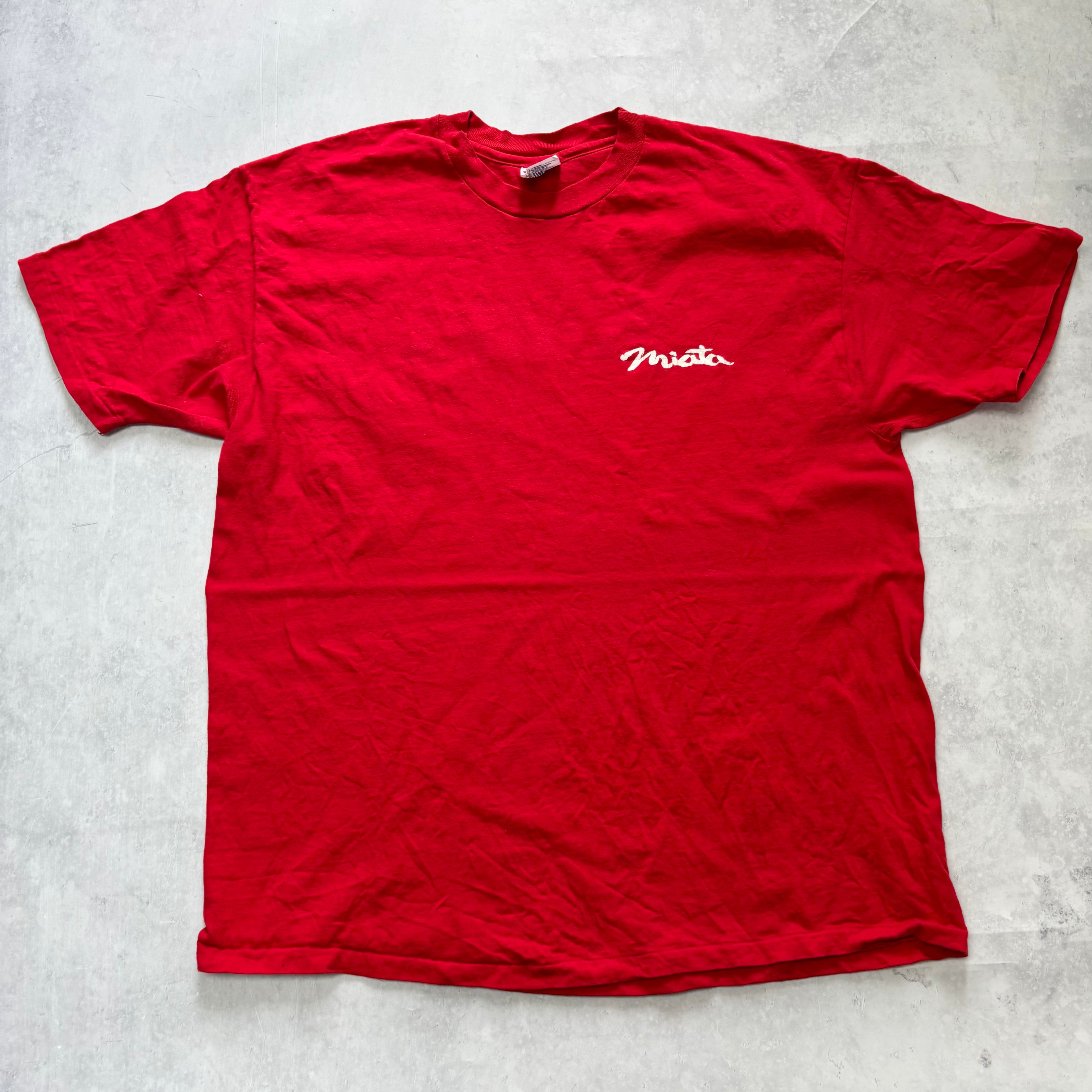 Vintage T Shirt Mens XL Red Single Stitch Graphic Print 90s USA (E)