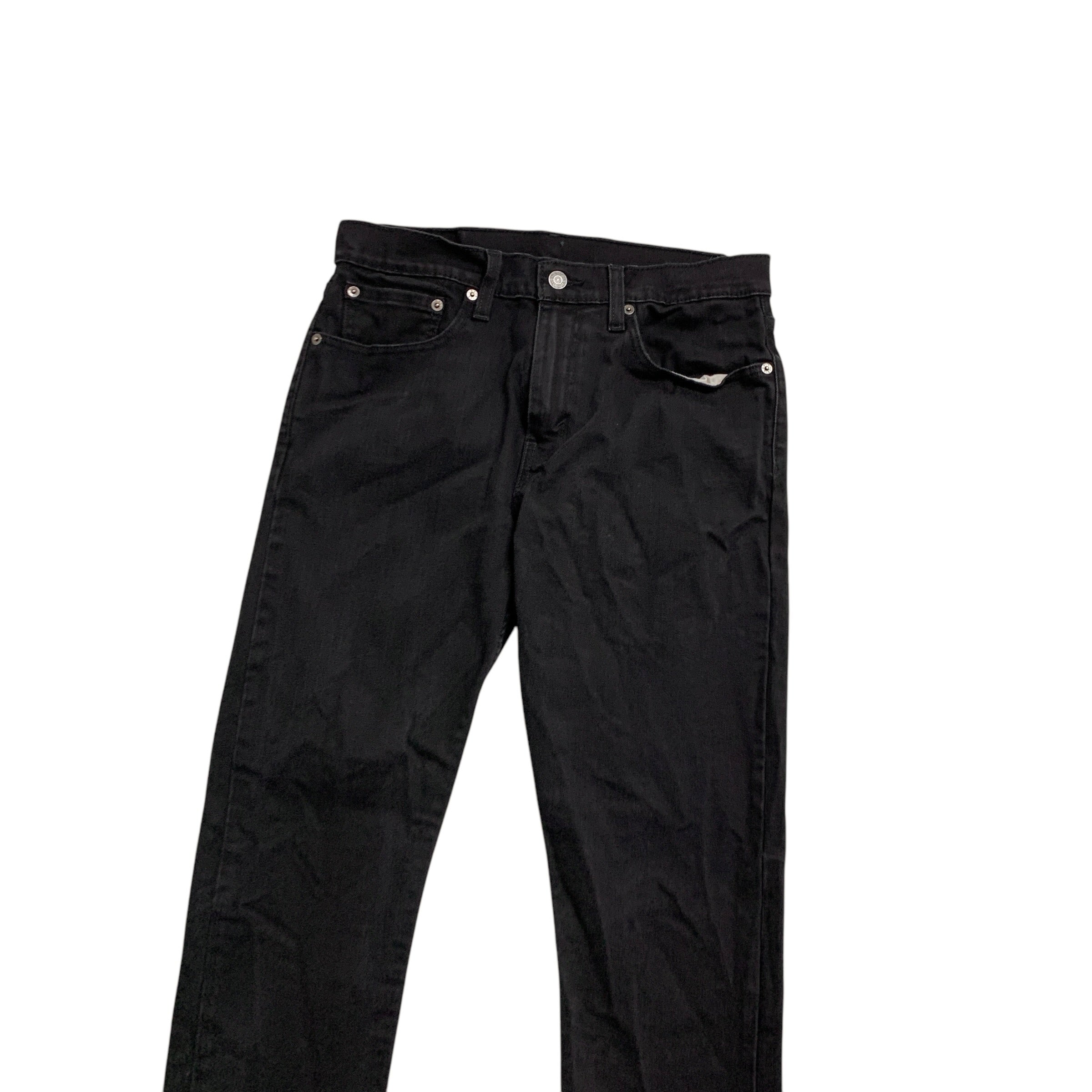 Levis 512 Jeans W30 L31 Mens Black Slim Tapered Fit Stretch Denim (E)