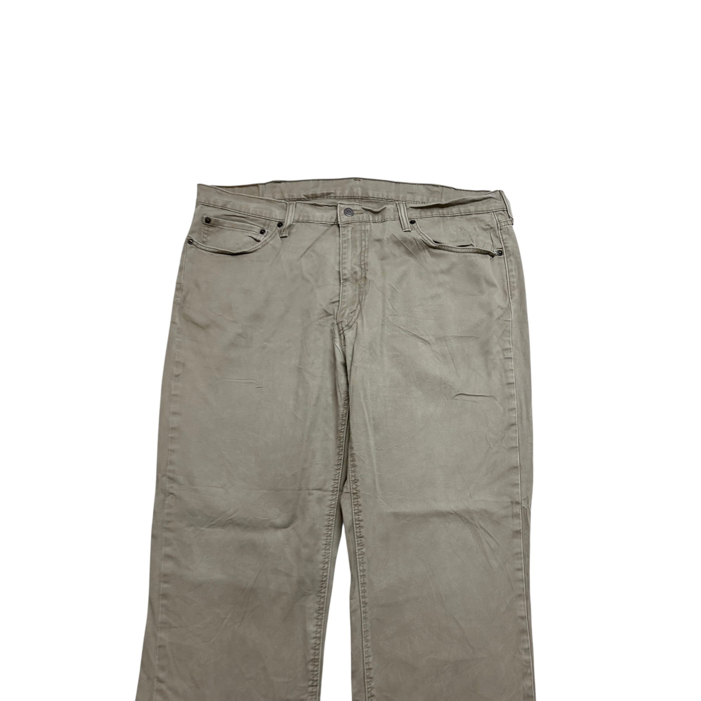 Levis 541 Jeans W40 L32 Mens Beige Athletic Tapered Fit Stretch Pants