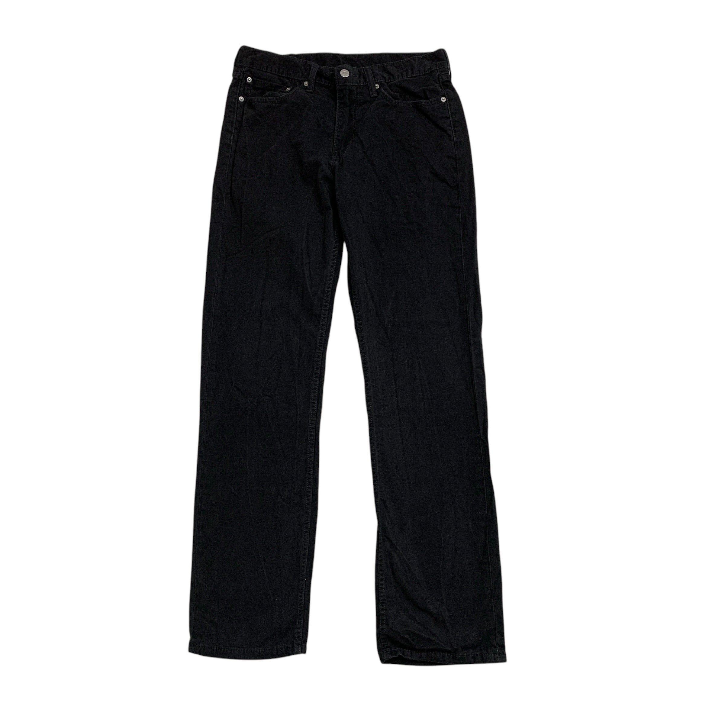 Levis 514 Trousers W32 L32 Mens Black Regular Straight Fit Cotton Pants