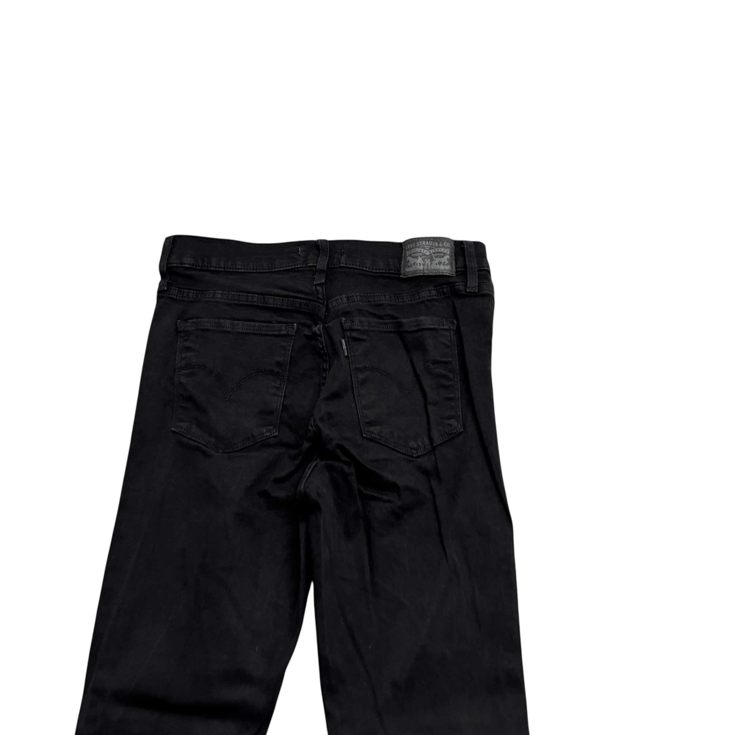 Levis 311 Jeans W30 L30 Womens Shaping Skinny Fit Black Stretch Denim (E)