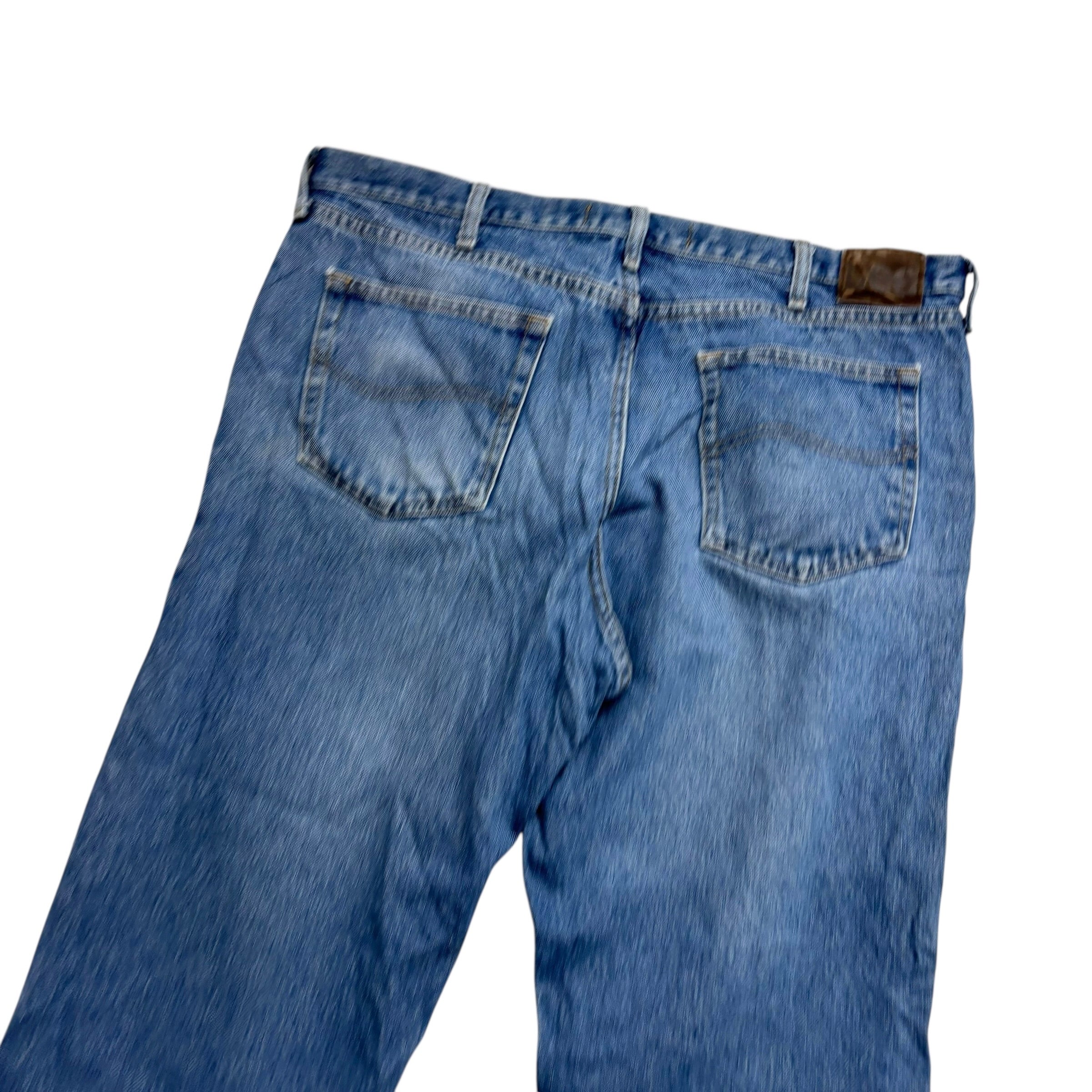 Lee Jeans W40 L30 Mens Mid Blue Regular Straight Fit Vintage Denim