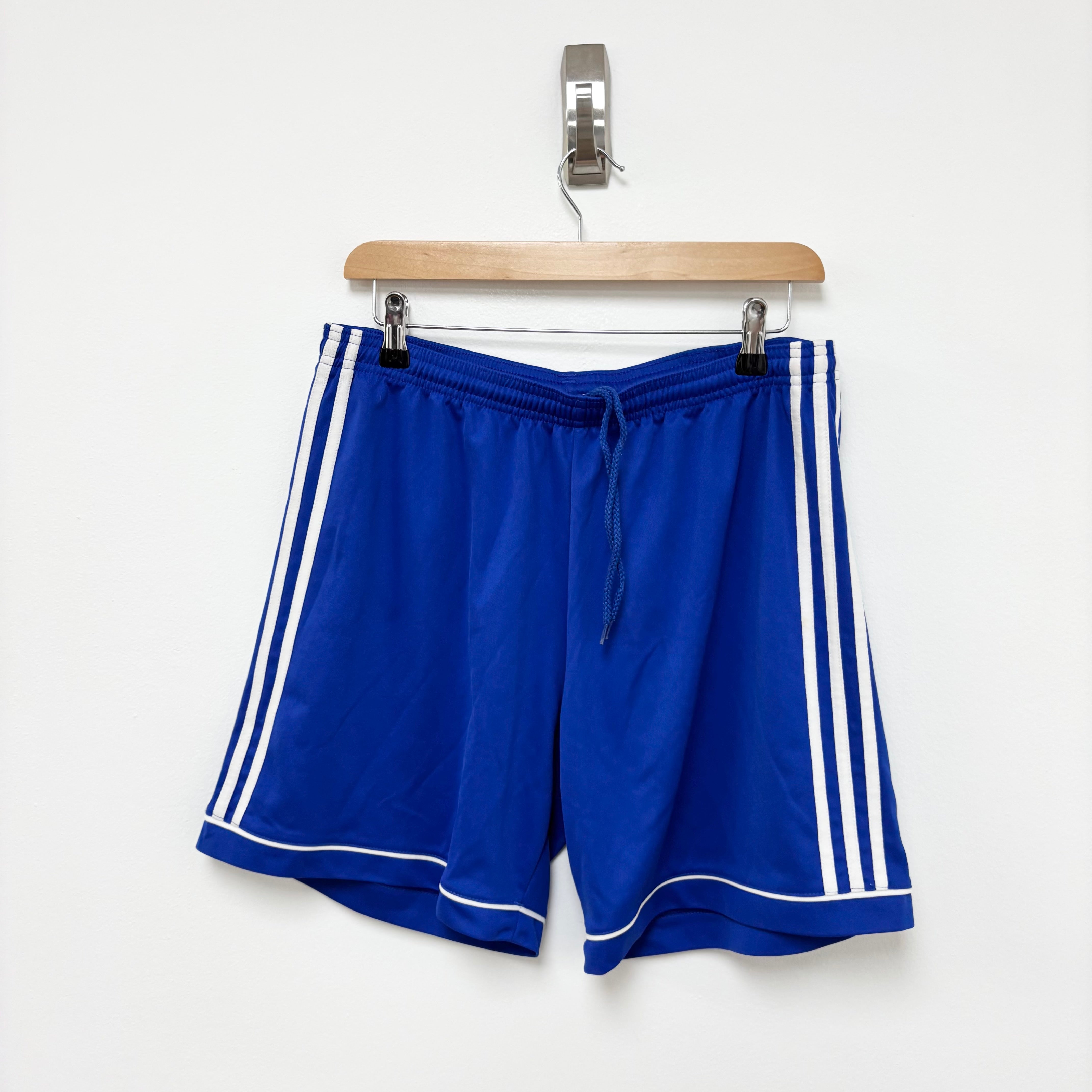 Adidas Shorts Mens Medium Blue Sports Running Gym Athletic (E)